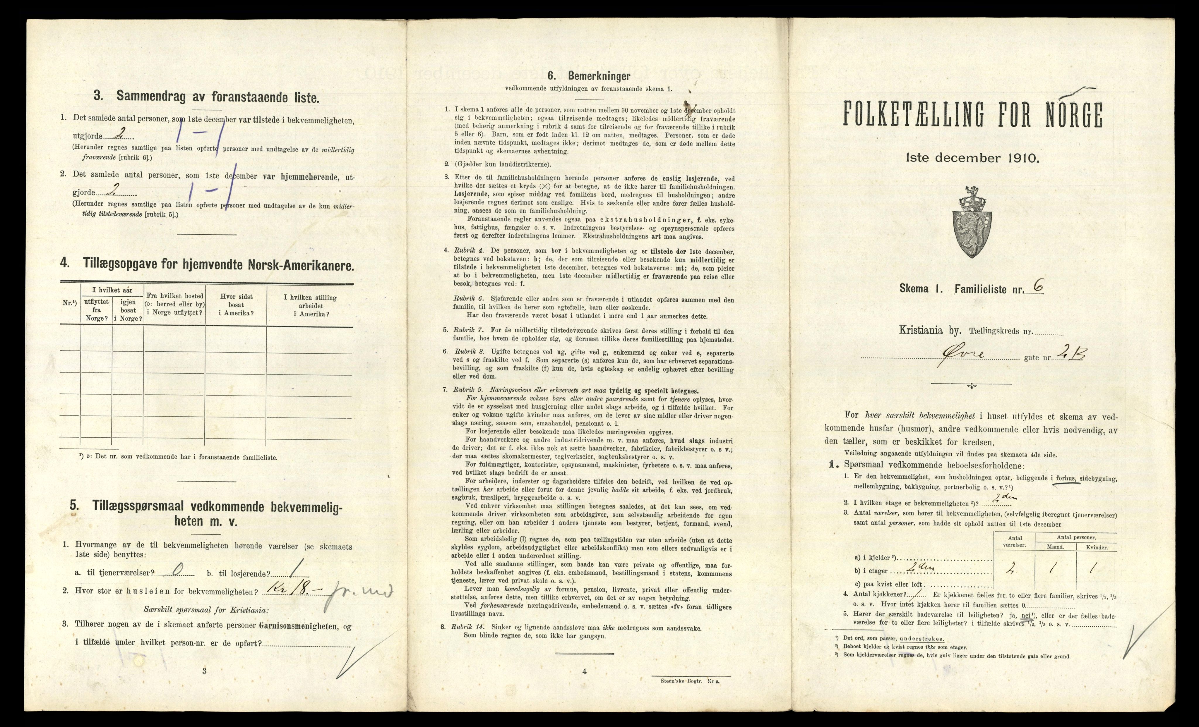 RA, 1910 census for Kristiania, 1910, p. 124805