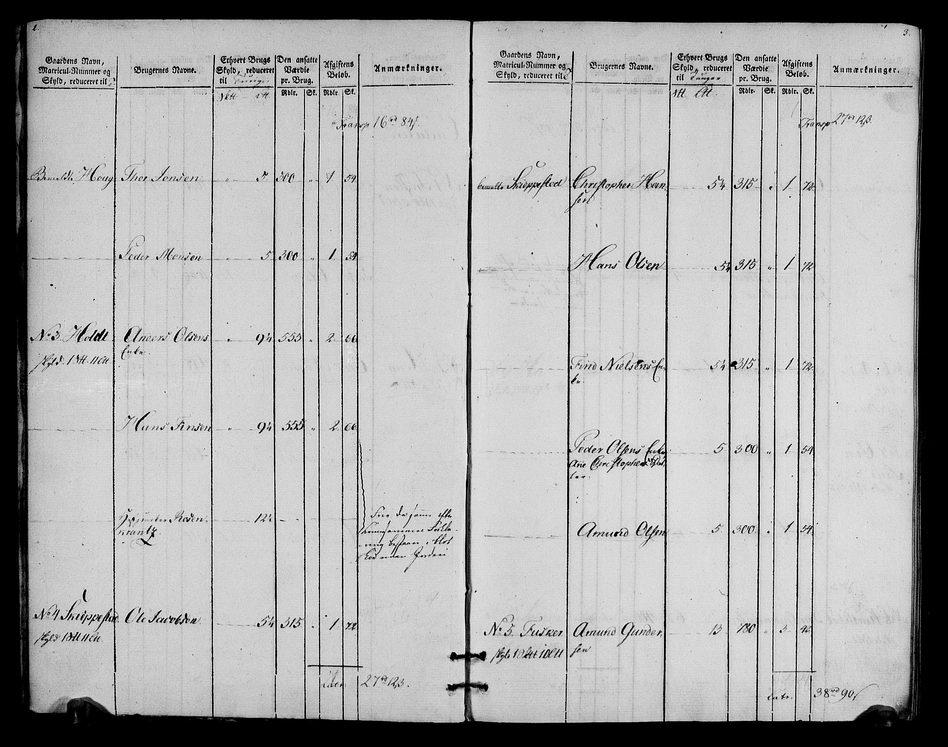 Rentekammeret inntil 1814, Realistisk ordnet avdeling, AV/RA-EA-4070/N/Ne/Nea/L0027: Solør og Odal fogderi. Oppebørselsregister, 1803-1804, p. 4