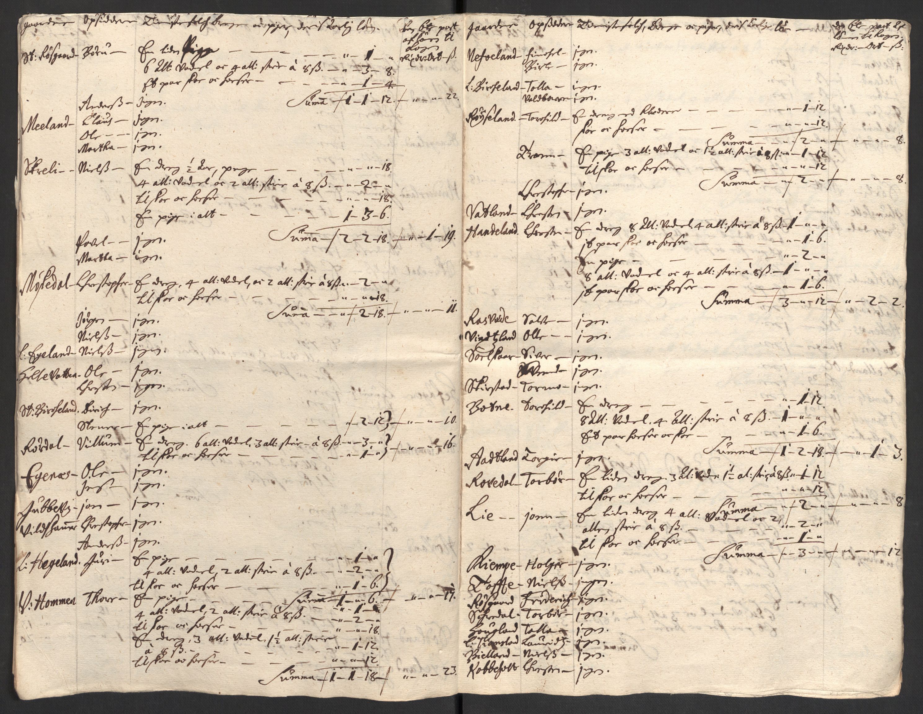 Rentekammeret inntil 1814, Reviderte regnskaper, Fogderegnskap, AV/RA-EA-4092/R43/L2554: Fogderegnskap Lista og Mandal, 1711, p. 368