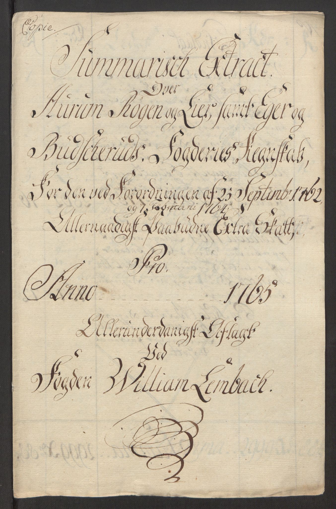 Rentekammeret inntil 1814, Reviderte regnskaper, Fogderegnskap, AV/RA-EA-4092/R31/L1834: Ekstraskatten Hurum, Røyken, Eiker, Lier og Buskerud, 1765, p. 12