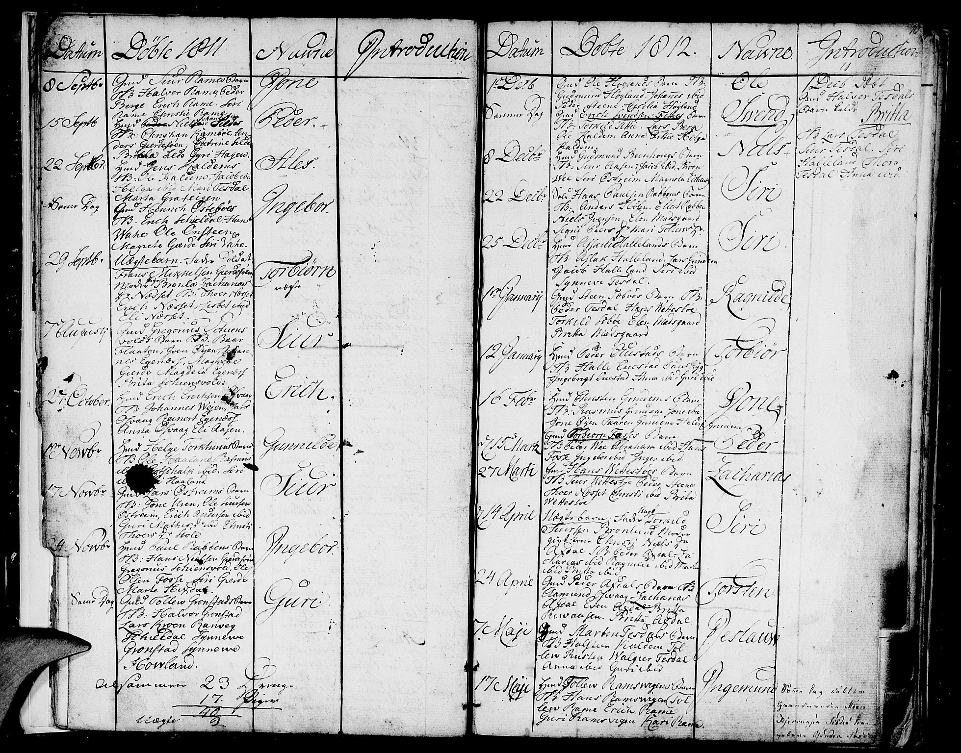 Etne sokneprestembete, SAB/A-75001/H/Haa: Parish register (official) no. A 5, 1808-1817, p. 10
