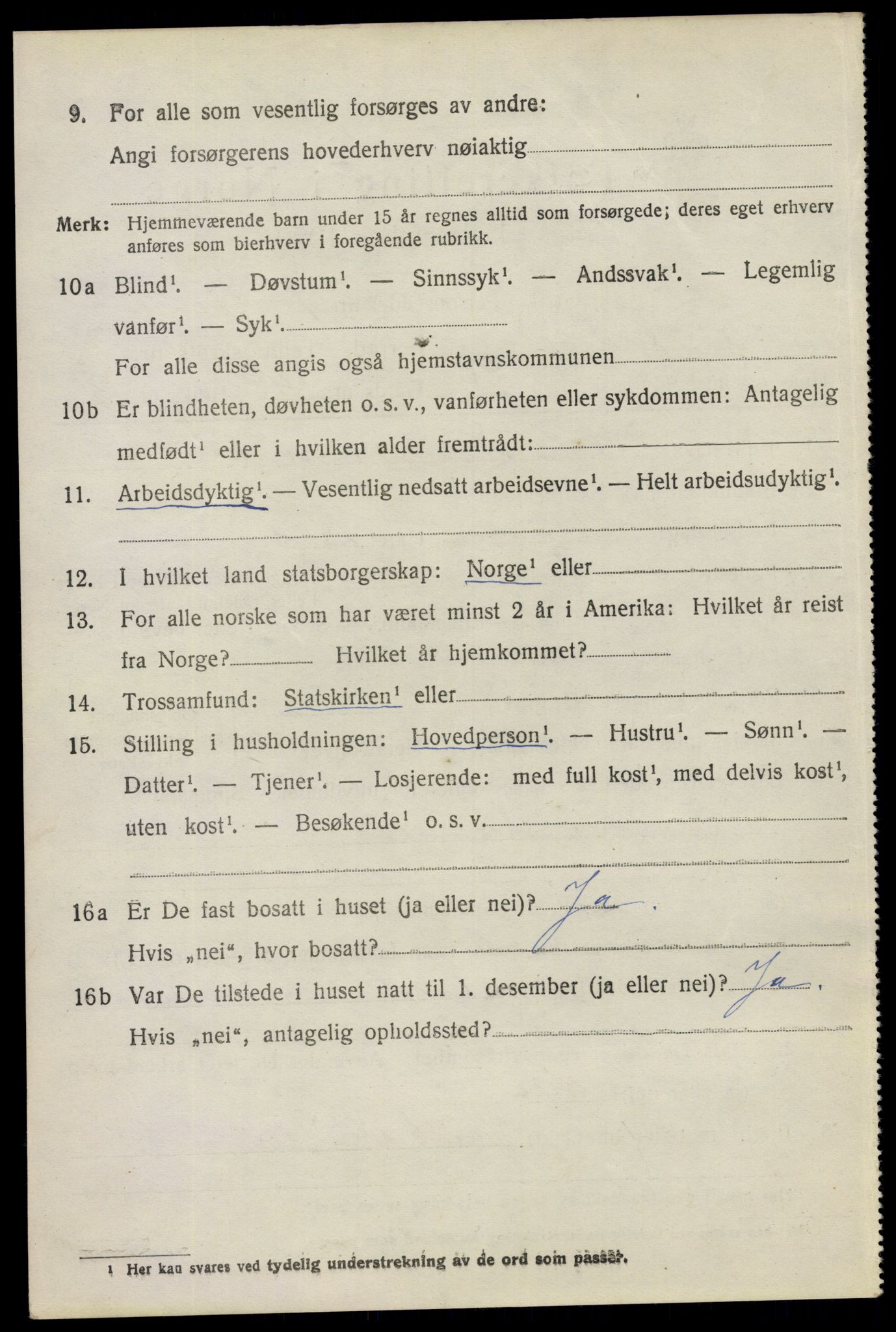 SAO, 1920 census for Eidsberg, 1920, p. 9666