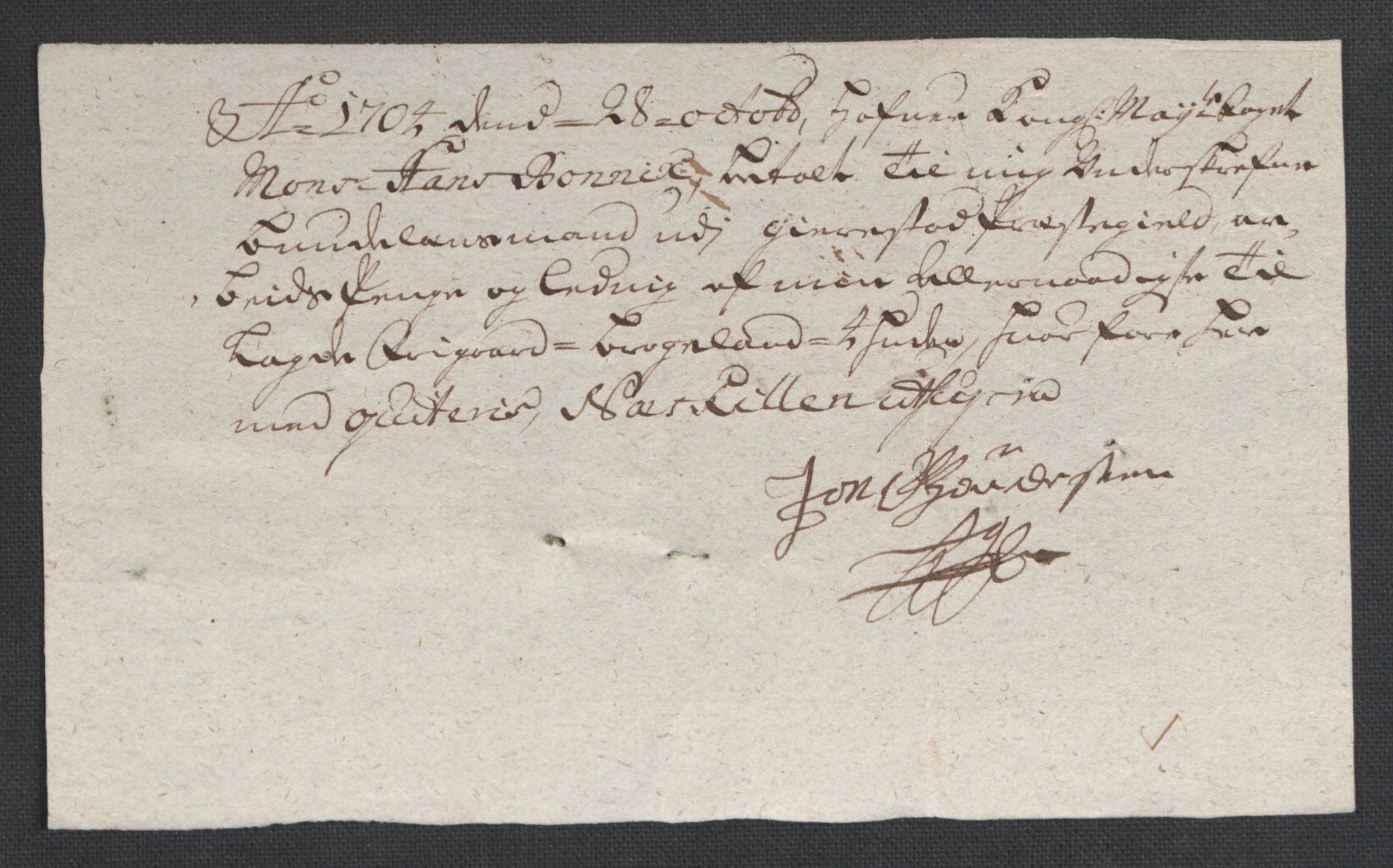 Rentekammeret inntil 1814, Reviderte regnskaper, Fogderegnskap, AV/RA-EA-4092/R39/L2317: Fogderegnskap Nedenes, 1704-1705, p. 85