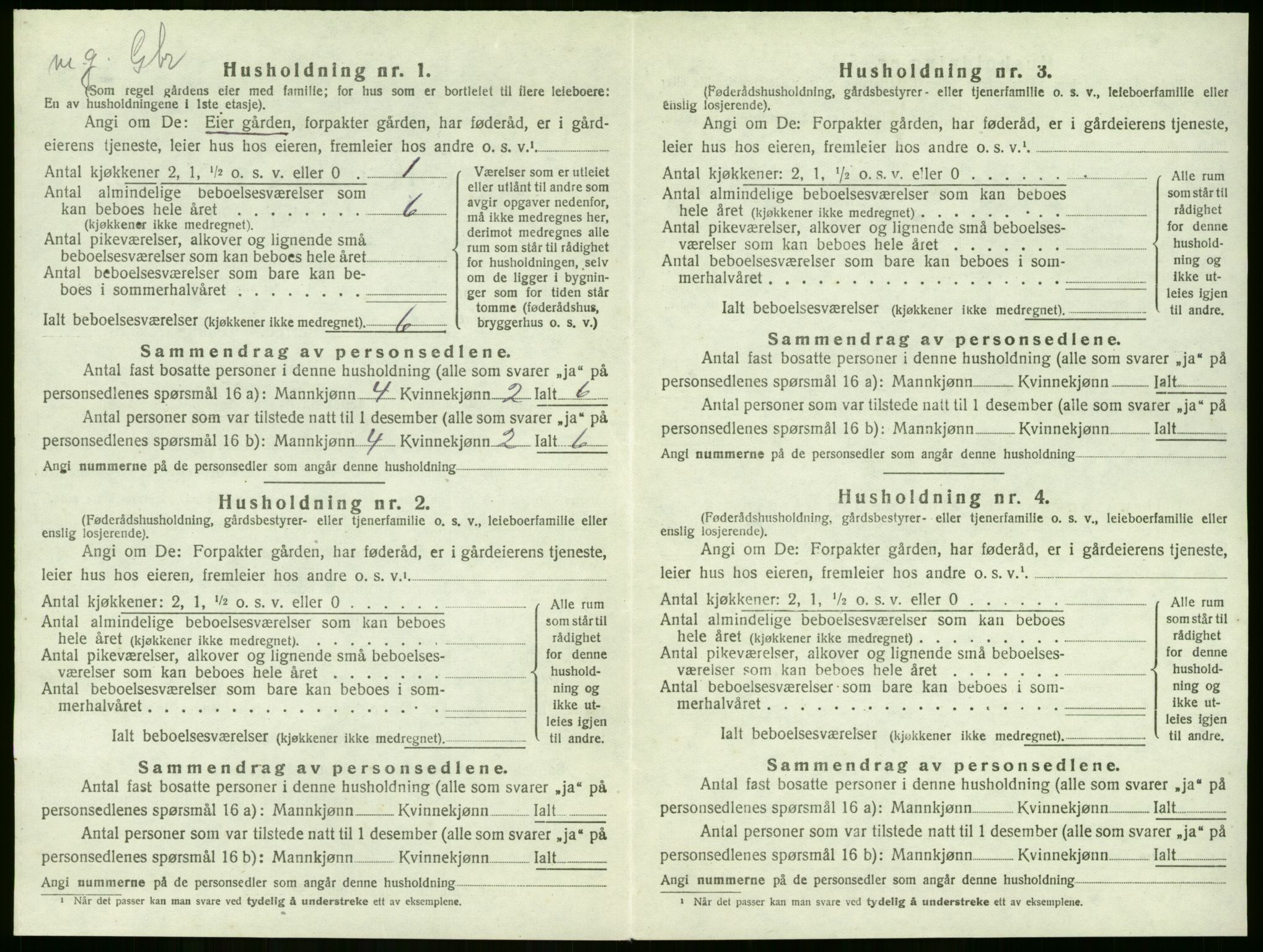 SAKO, 1920 census for Lier, 1920, p. 2014