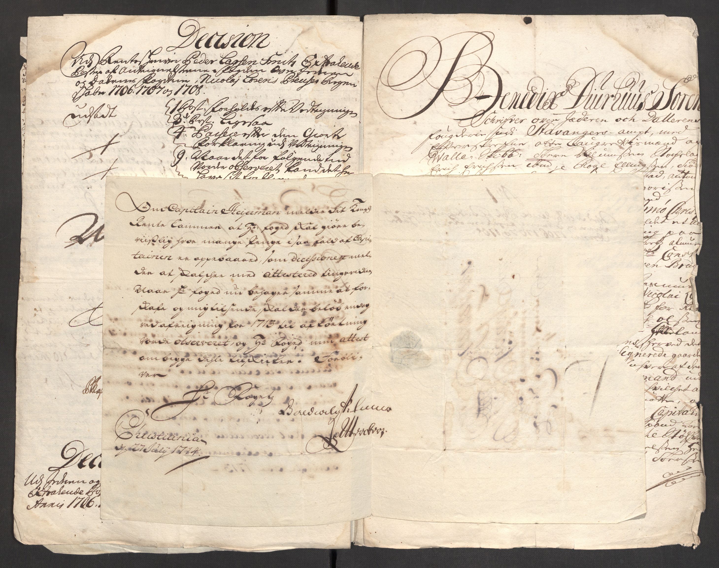 Rentekammeret inntil 1814, Reviderte regnskaper, Fogderegnskap, AV/RA-EA-4092/R46/L2733: Fogderegnskap Jæren og Dalane, 1705-1708, p. 254