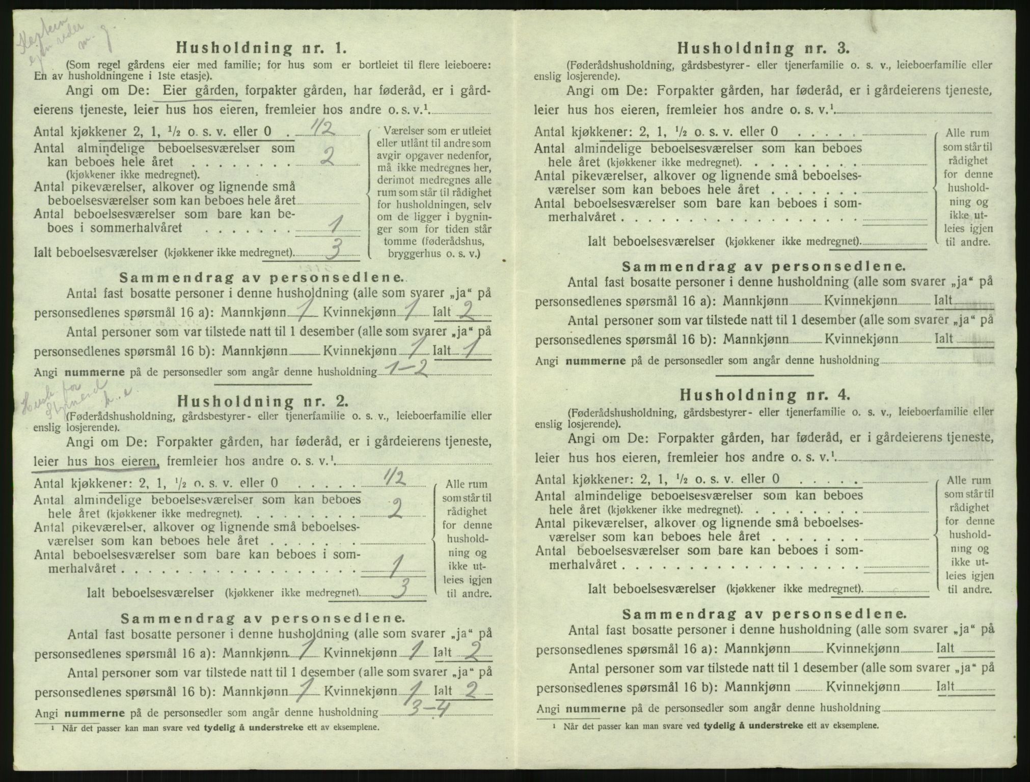 SAK, 1920 census for Hisøy, 1920, p. 351