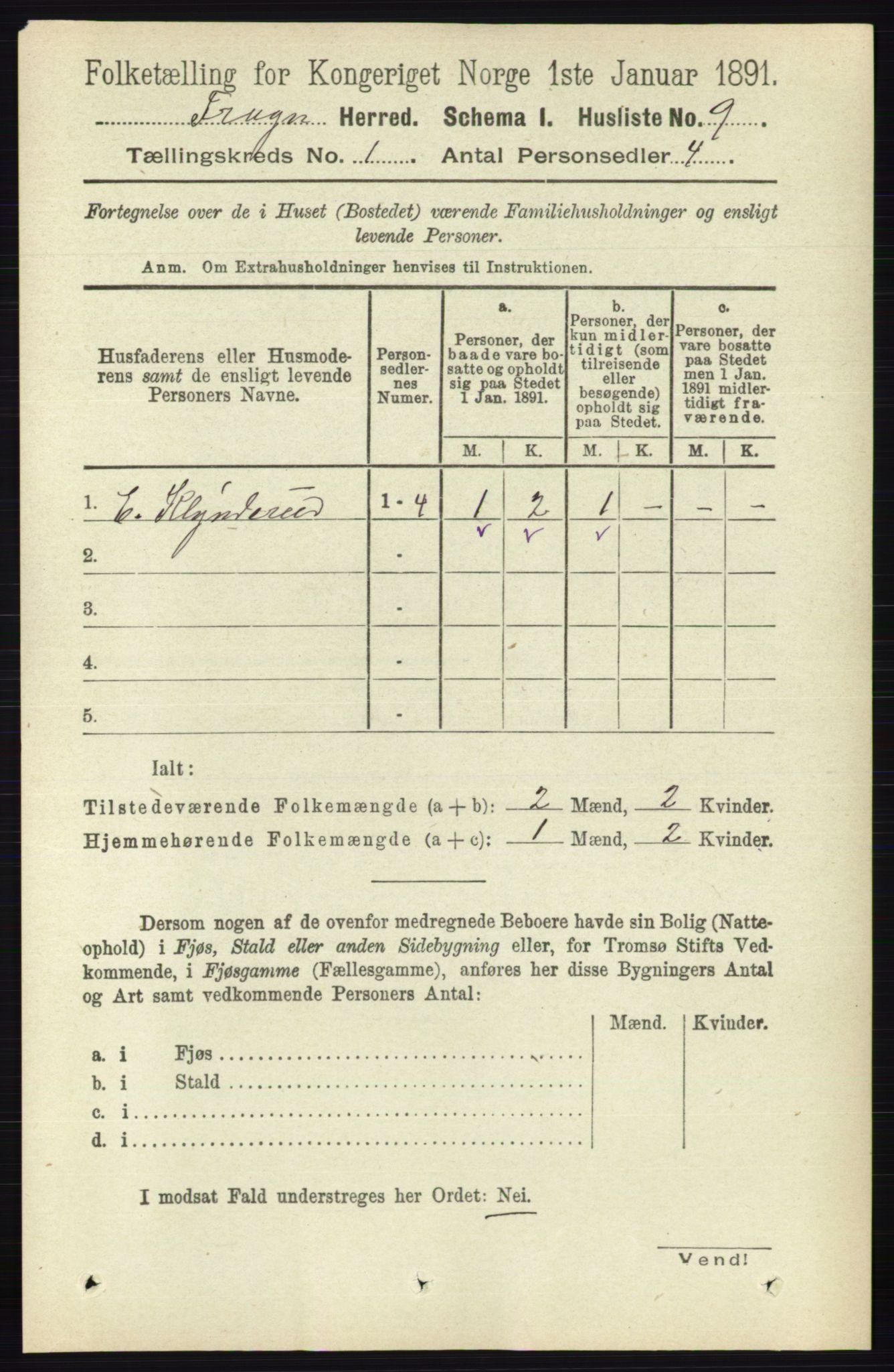 RA, 1891 census for 0215 Frogn, 1891, p. 24