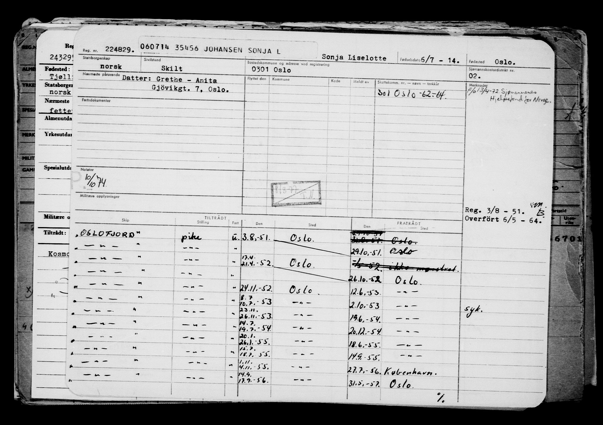 Direktoratet for sjømenn, AV/RA-S-3545/G/Gb/L0122: Hovedkort, 1914, p. 327