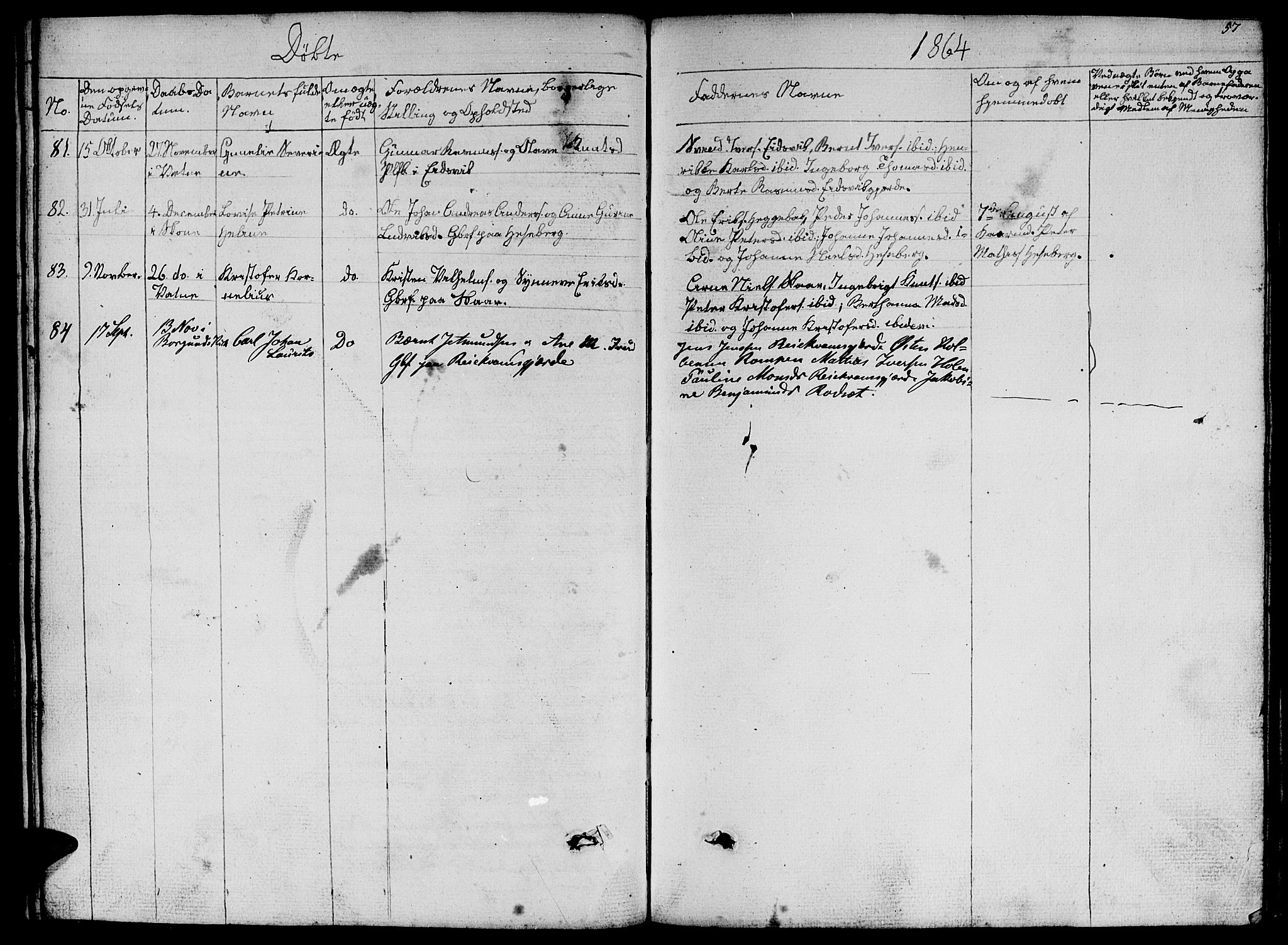 Ministerialprotokoller, klokkerbøker og fødselsregistre - Møre og Romsdal, SAT/A-1454/524/L0363: Parish register (copy) no. 524C04, 1855-1864, p. 57