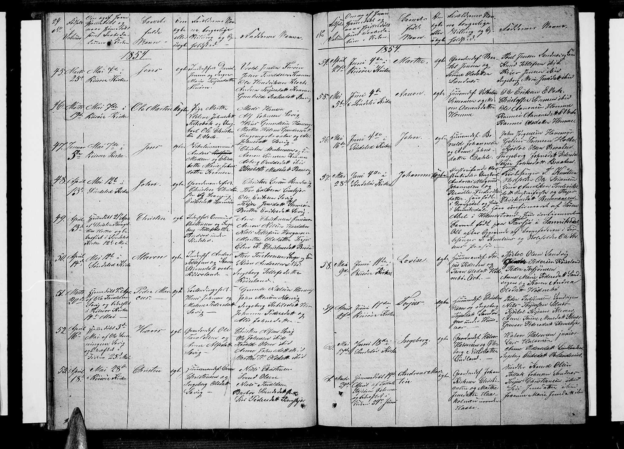 Søndeled sokneprestkontor, AV/SAK-1111-0038/F/Fb/L0003: Parish register (copy) no. B 3, 1849-1857, p. 29