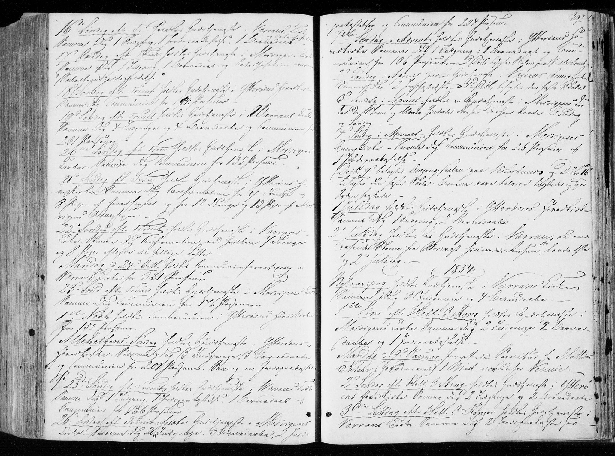 Ministerialprotokoller, klokkerbøker og fødselsregistre - Nord-Trøndelag, SAT/A-1458/722/L0218: Parish register (official) no. 722A05, 1843-1868, p. 392