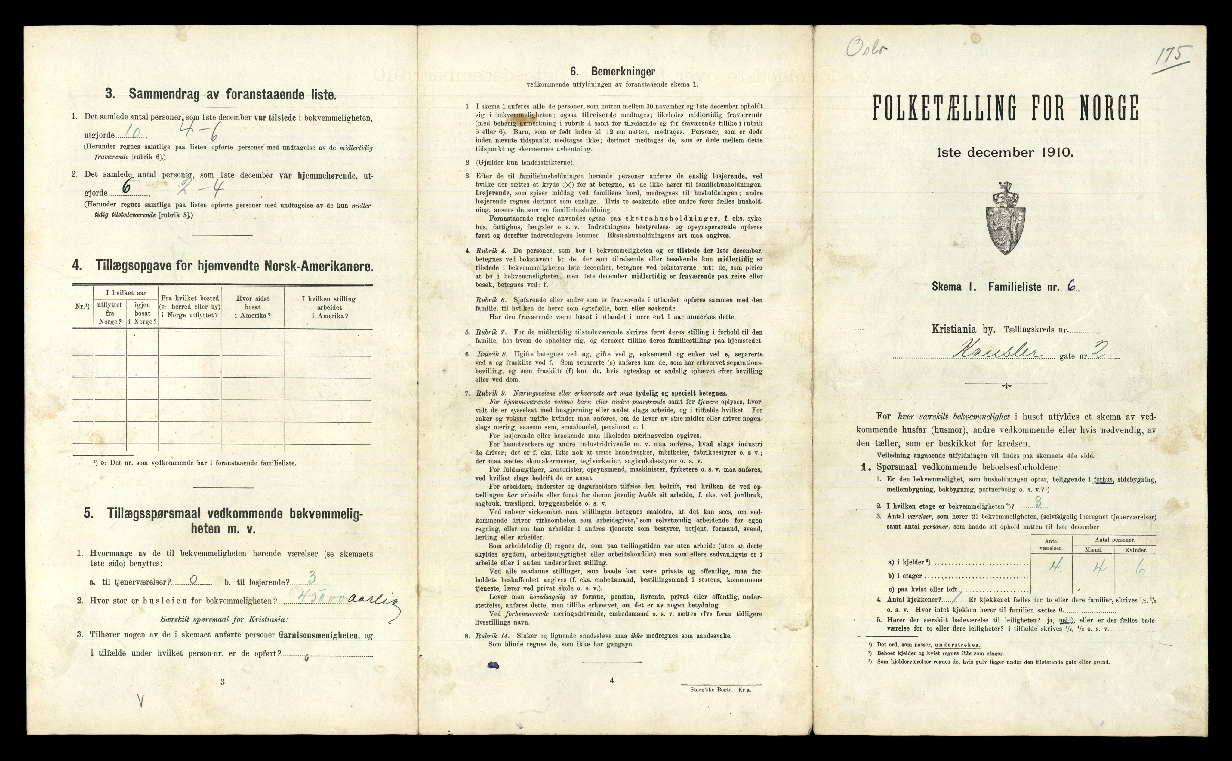 RA, 1910 census for Kristiania, 1910, p. 46907