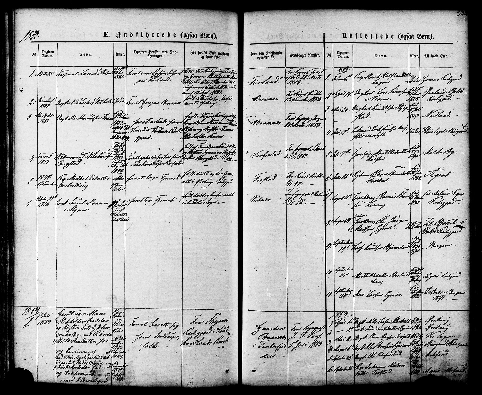 Ministerialprotokoller, klokkerbøker og fødselsregistre - Møre og Romsdal, SAT/A-1454/539/L0529: Parish register (official) no. 539A02, 1848-1872, p. 329