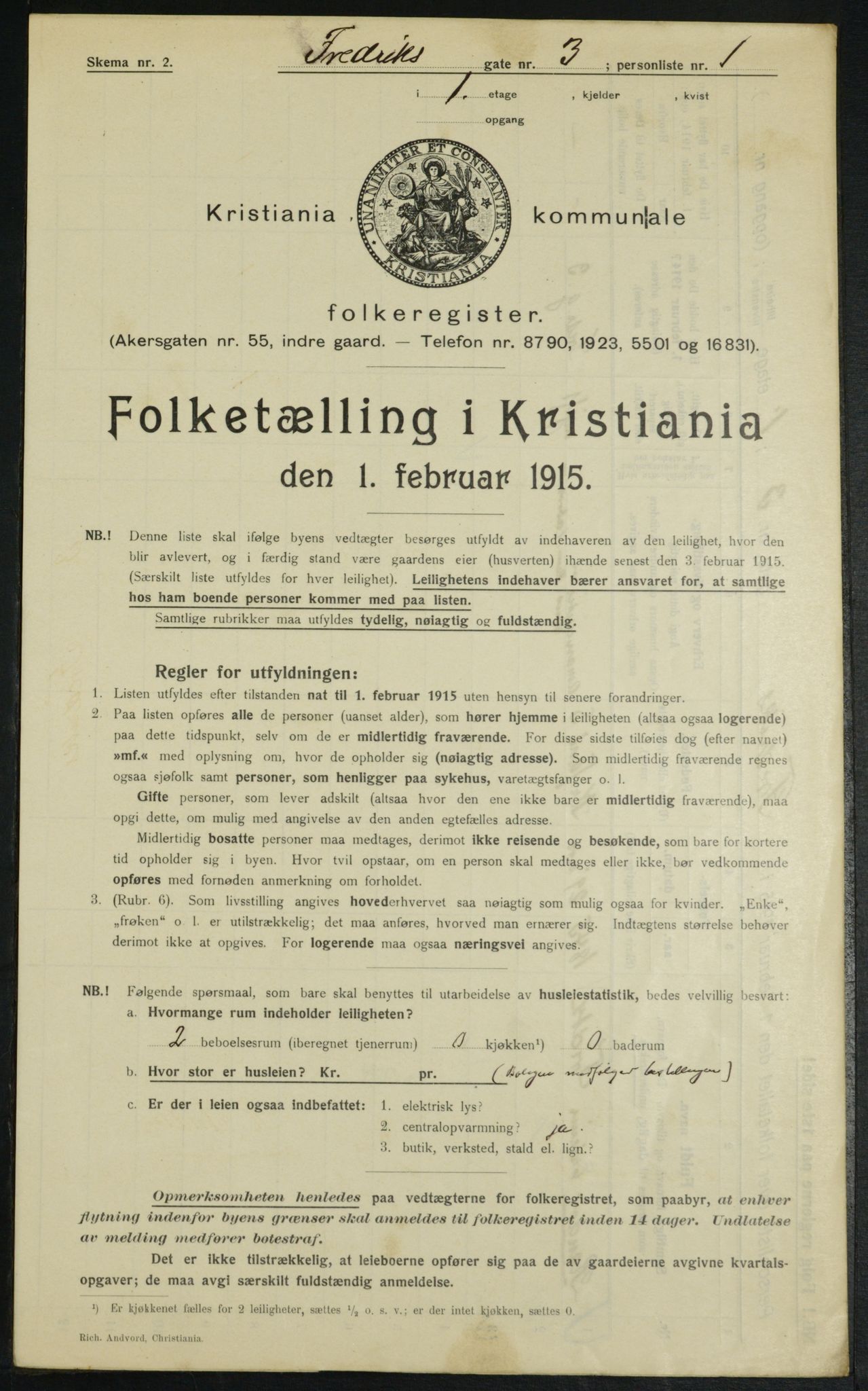 OBA, Municipal Census 1915 for Kristiania, 1915, p. 26155