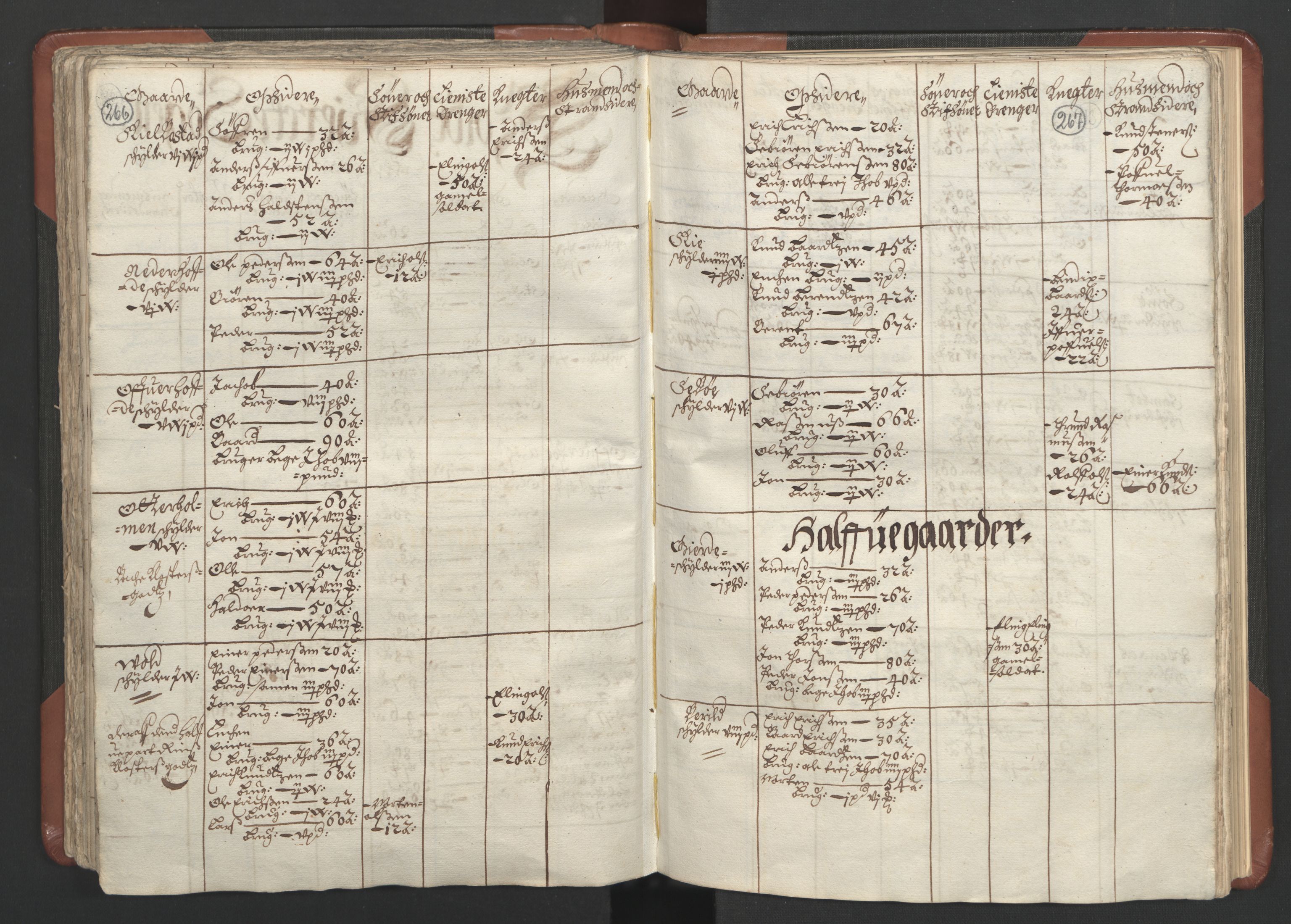 RA, Bailiff's Census 1664-1666, no. 16: Romsdal fogderi and Sunnmøre fogderi, 1664-1665, p. 266-267