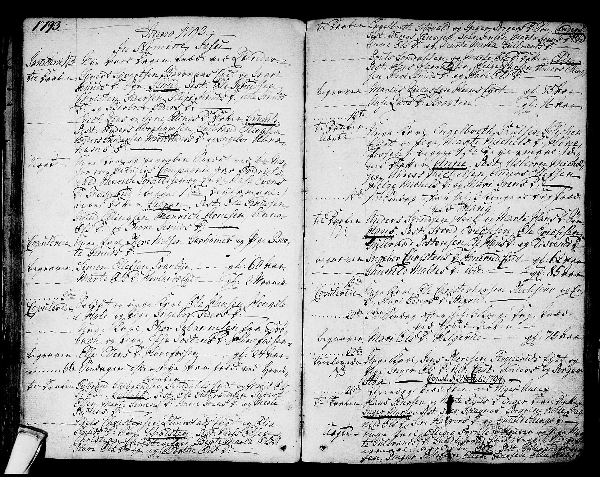 Norderhov kirkebøker, SAKO/A-237/F/Fa/L0006: Parish register (official) no. 6, 1789-1811, p. 66