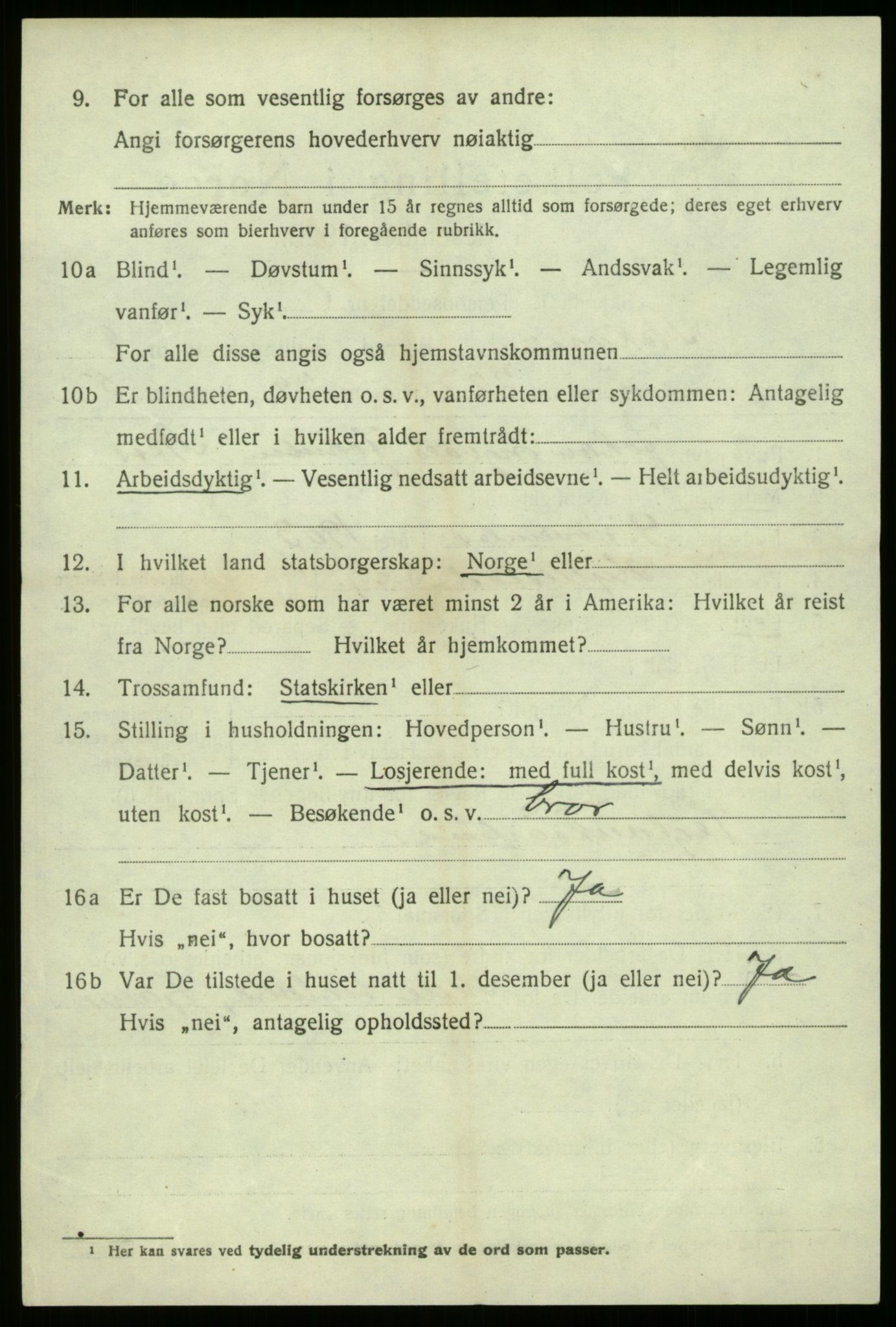 SAB, 1920 census for Askvoll, 1920, p. 3869