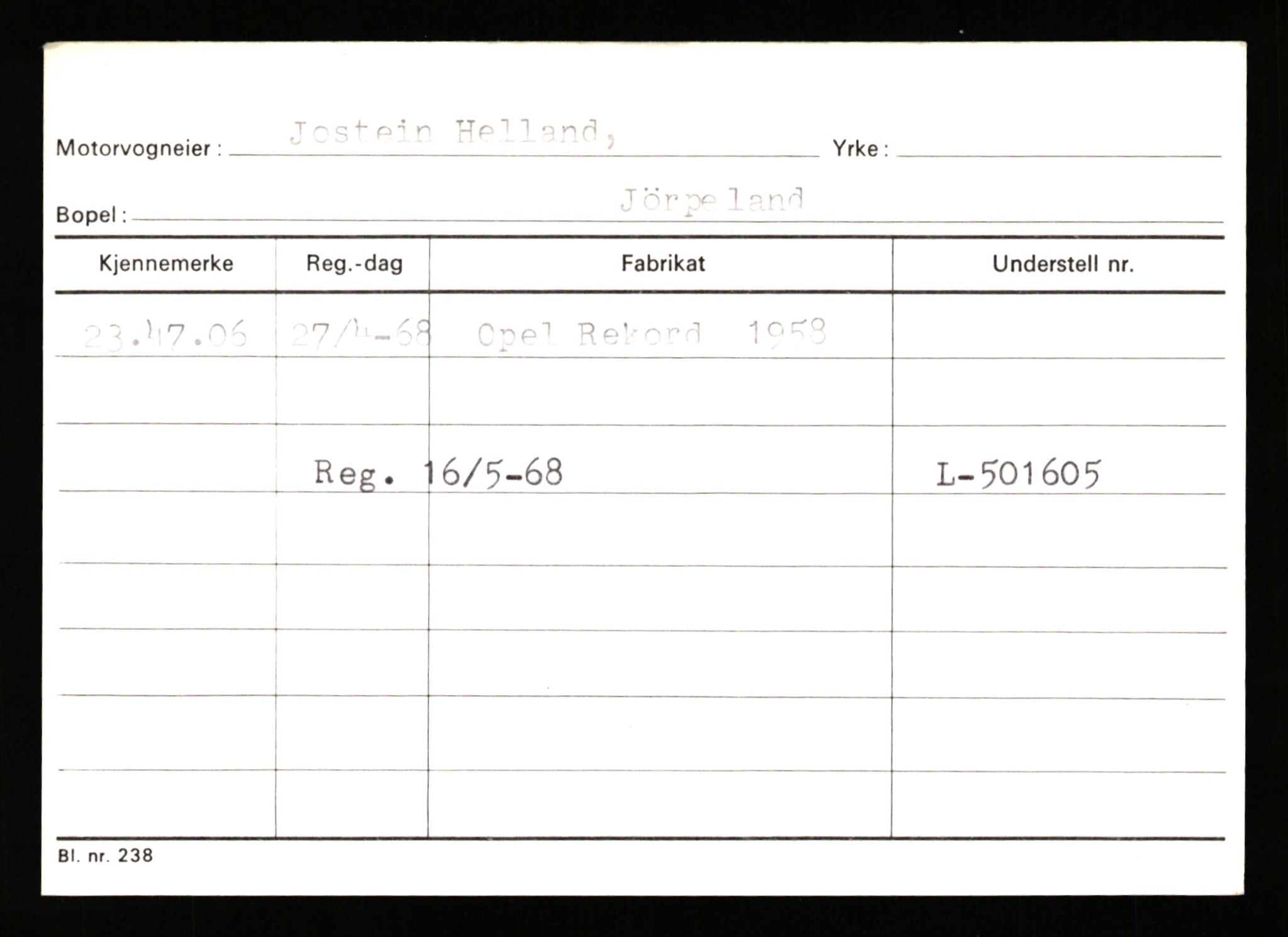 Stavanger trafikkstasjon, AV/SAST-A-101942/0/G/L0010: Registreringsnummer: 130000 - 239953, 1930-1971, p. 2987