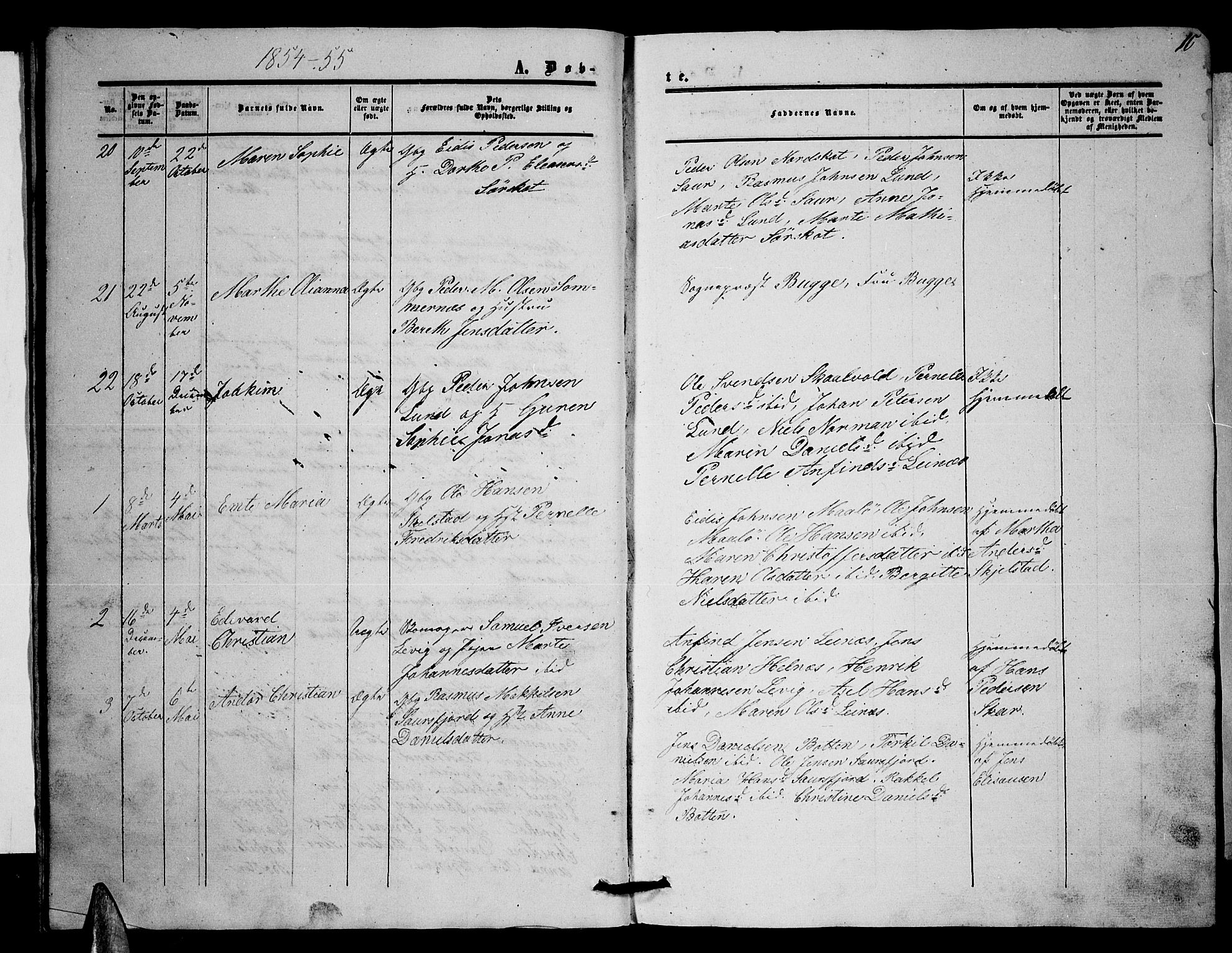 Ministerialprotokoller, klokkerbøker og fødselsregistre - Nordland, AV/SAT-A-1459/857/L0827: Parish register (copy) no. 857C02, 1852-1879, p. 10
