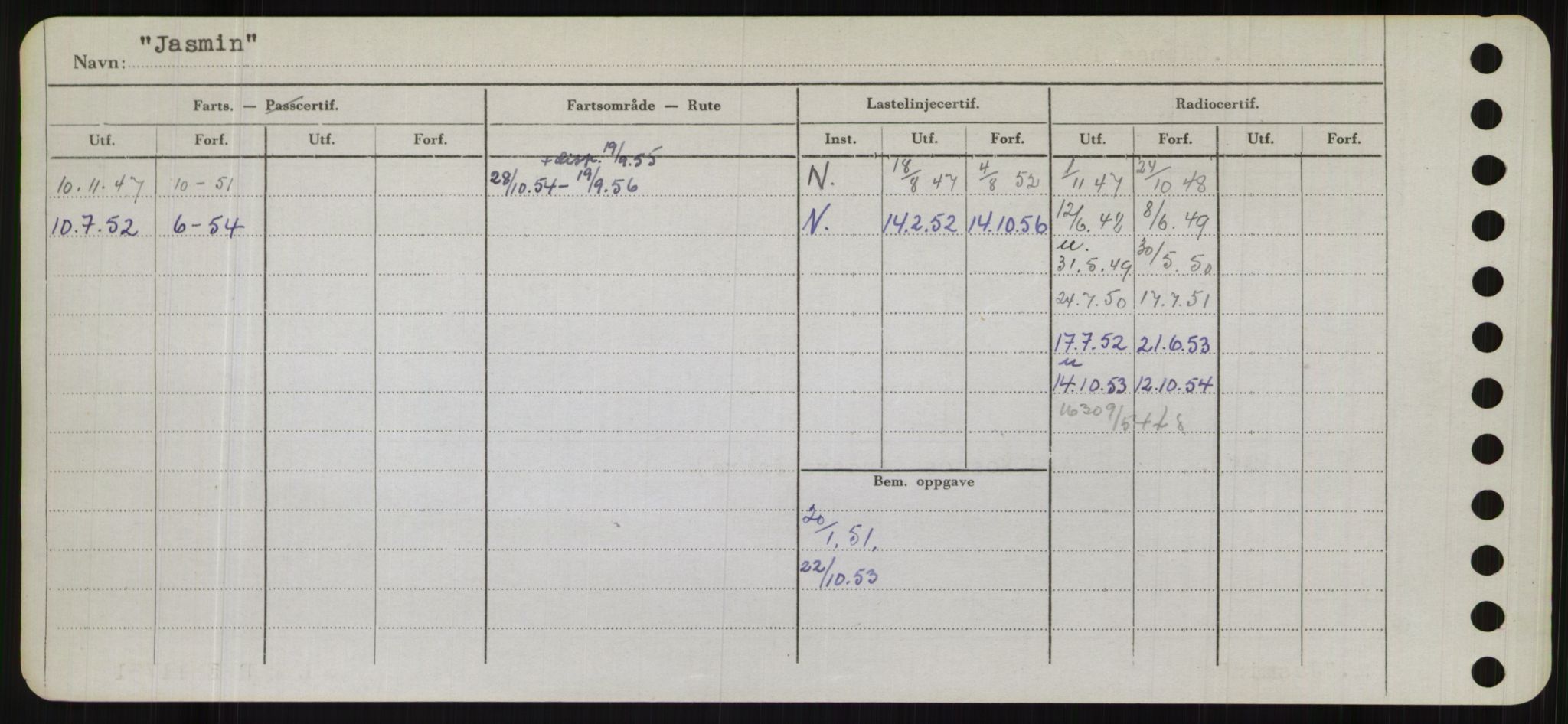 Sjøfartsdirektoratet med forløpere, Skipsmålingen, AV/RA-S-1627/H/Hb/L0003: Fartøy, I-N, p. 48