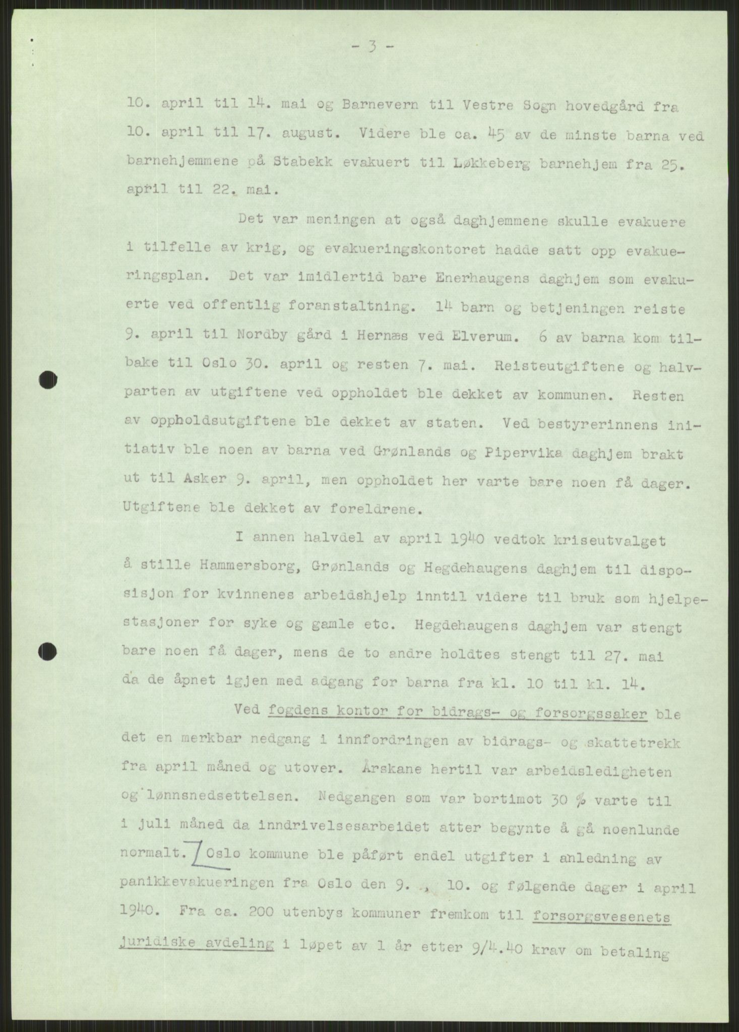 Forsvaret, Forsvarets krigshistoriske avdeling, AV/RA-RAFA-2017/Y/Ya/L0013: II-C-11-31 - Fylkesmenn.  Rapporter om krigsbegivenhetene 1940., 1940, p. 634