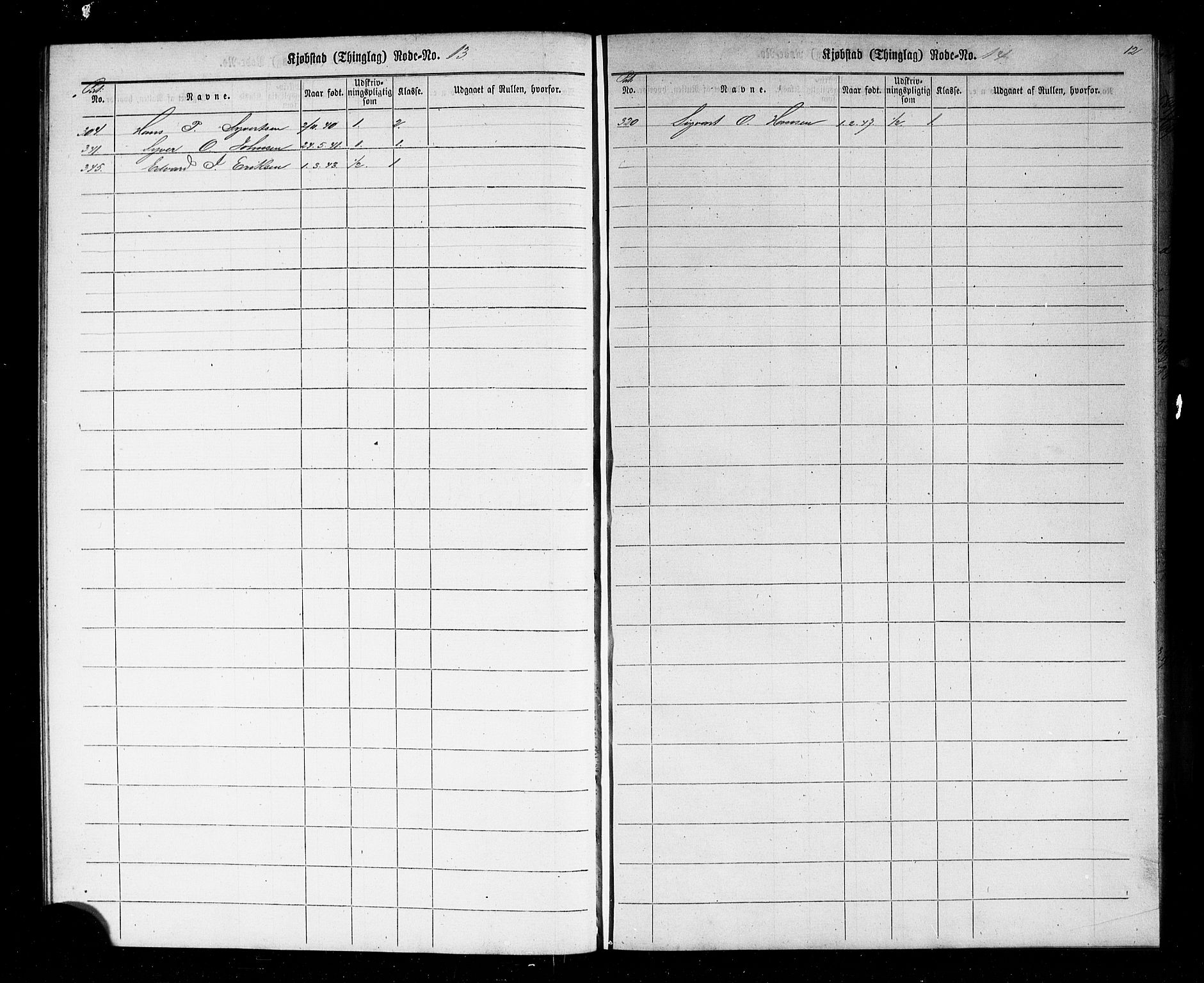 Fredrikstad mønstringskontor, AV/SAO-A-10569b/F/Fc/Fcc/L0002: Utskrivningsregisterrulle, 1880, p. 13