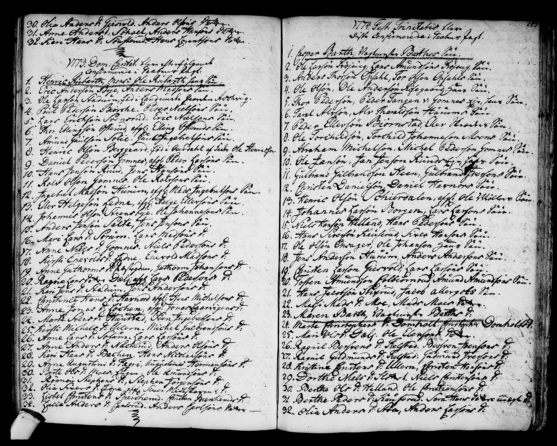 Hole kirkebøker, SAKO/A-228/F/Fa/L0002: Parish register (official) no. I 2, 1766-1814, p. 243