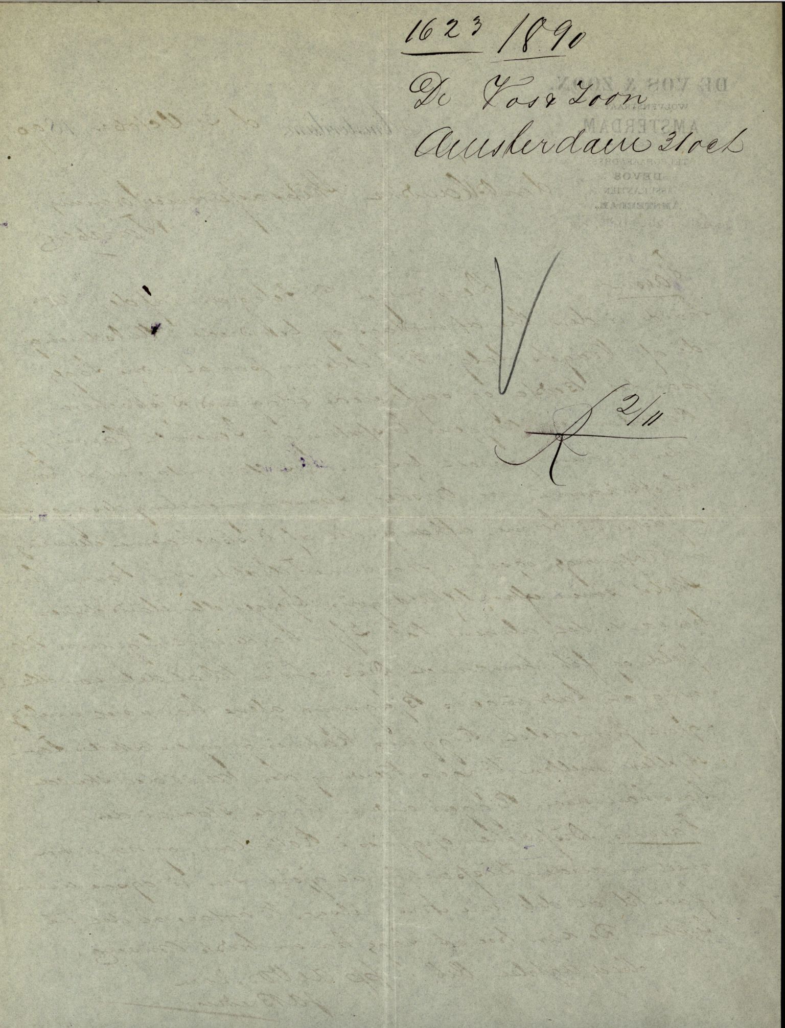 Pa 63 - Østlandske skibsassuranceforening, VEMU/A-1079/G/Ga/L0026/0005: Havaridokumenter / Kalliope, Kali, Maas, Favour, Lindesnæs, 1890, p. 44