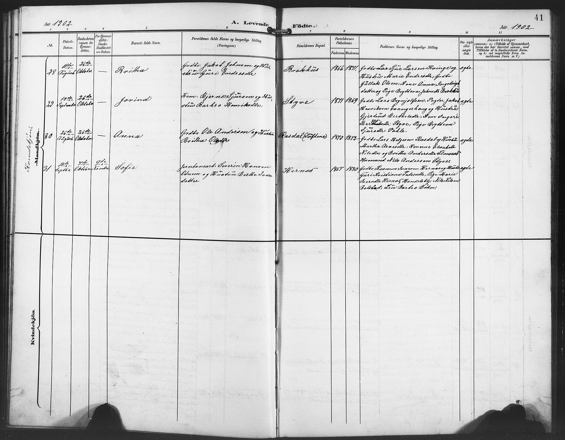 Evanger sokneprestembete, AV/SAB-A-99924: Parish register (copy) no. A 5, 1897-1917, p. 41