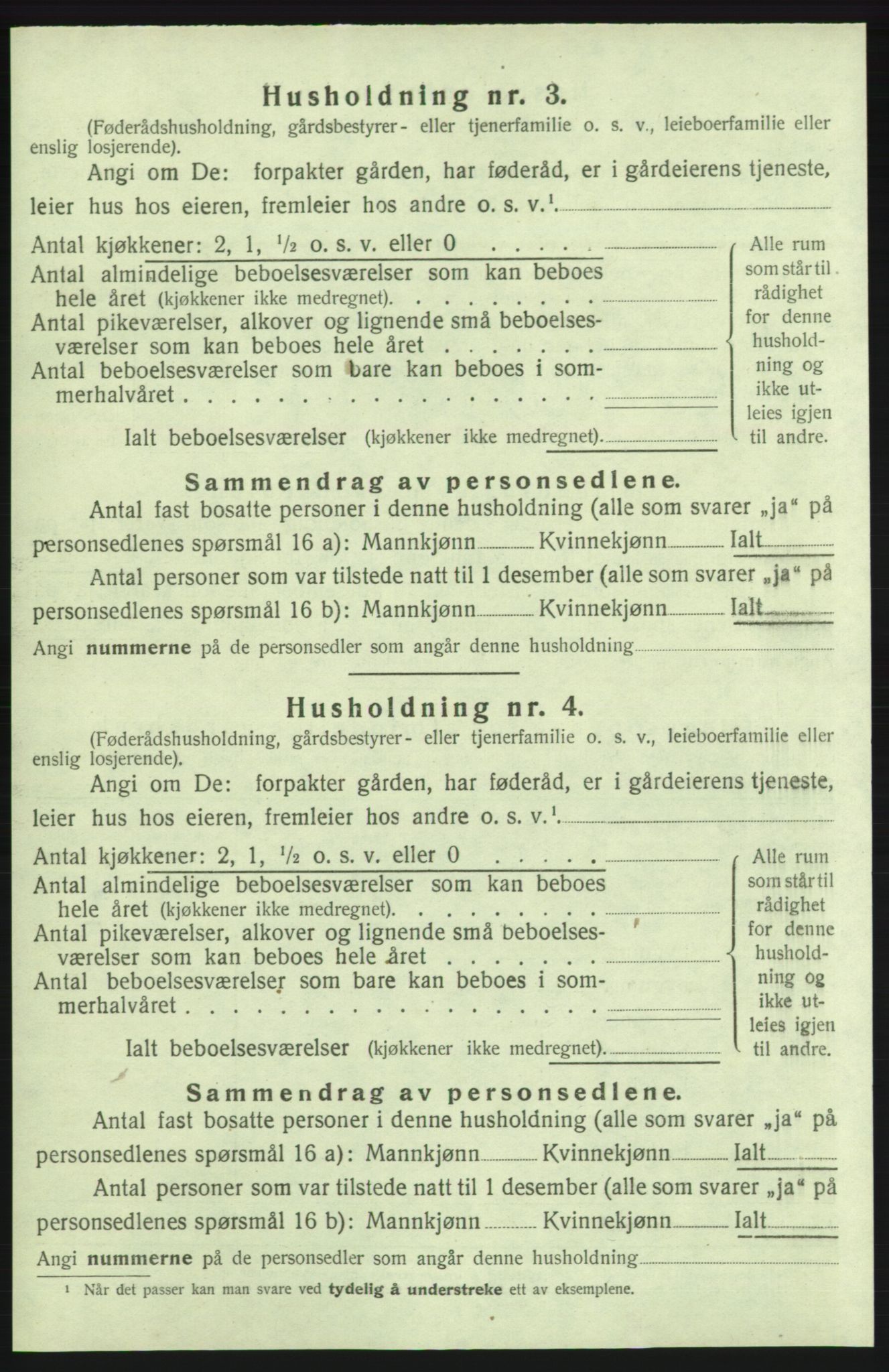 SAB, 1920 census for Kvinnherad, 1920, p. 1189