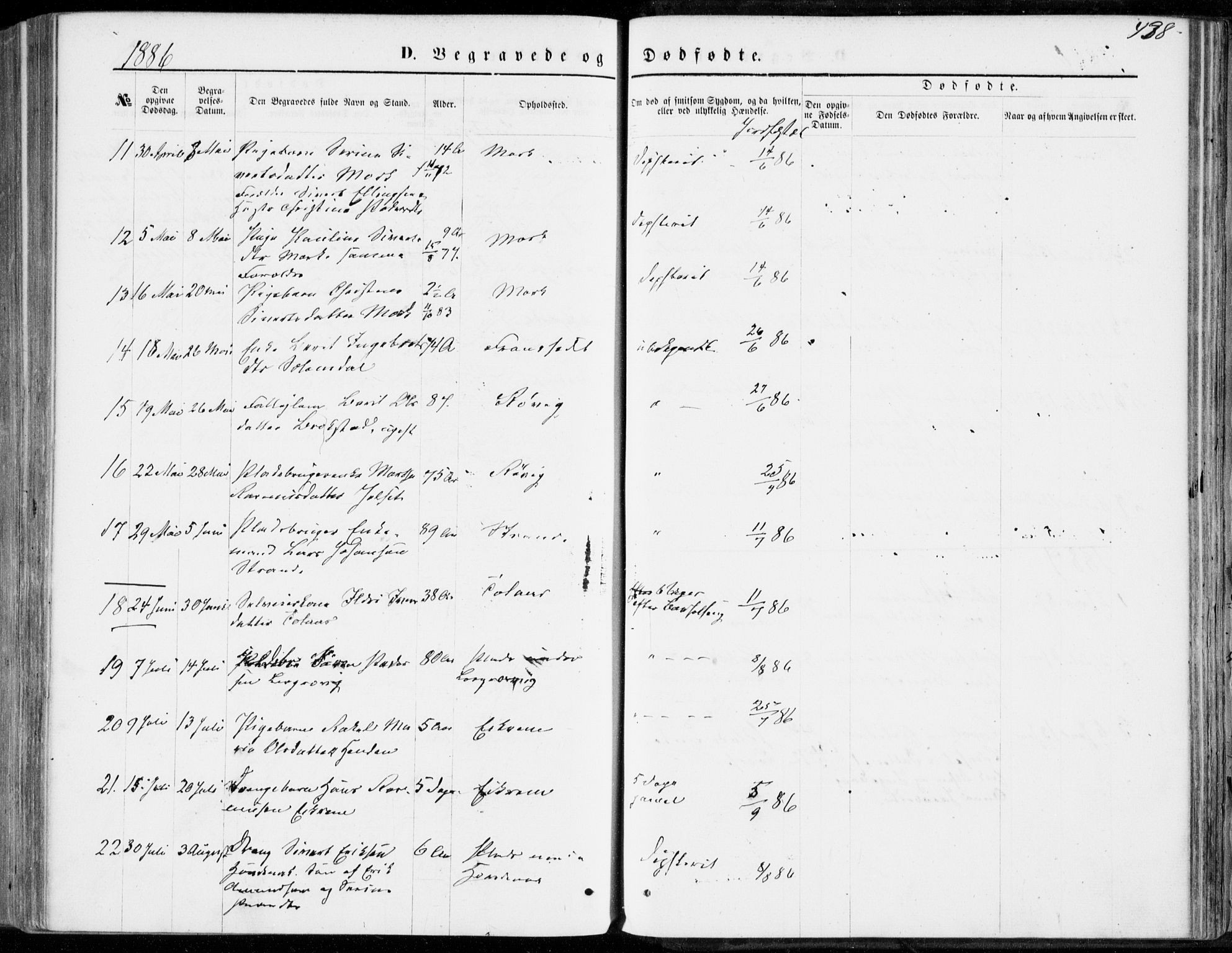 Ministerialprotokoller, klokkerbøker og fødselsregistre - Møre og Romsdal, AV/SAT-A-1454/555/L0655: Parish register (official) no. 555A05, 1869-1886, p. 438