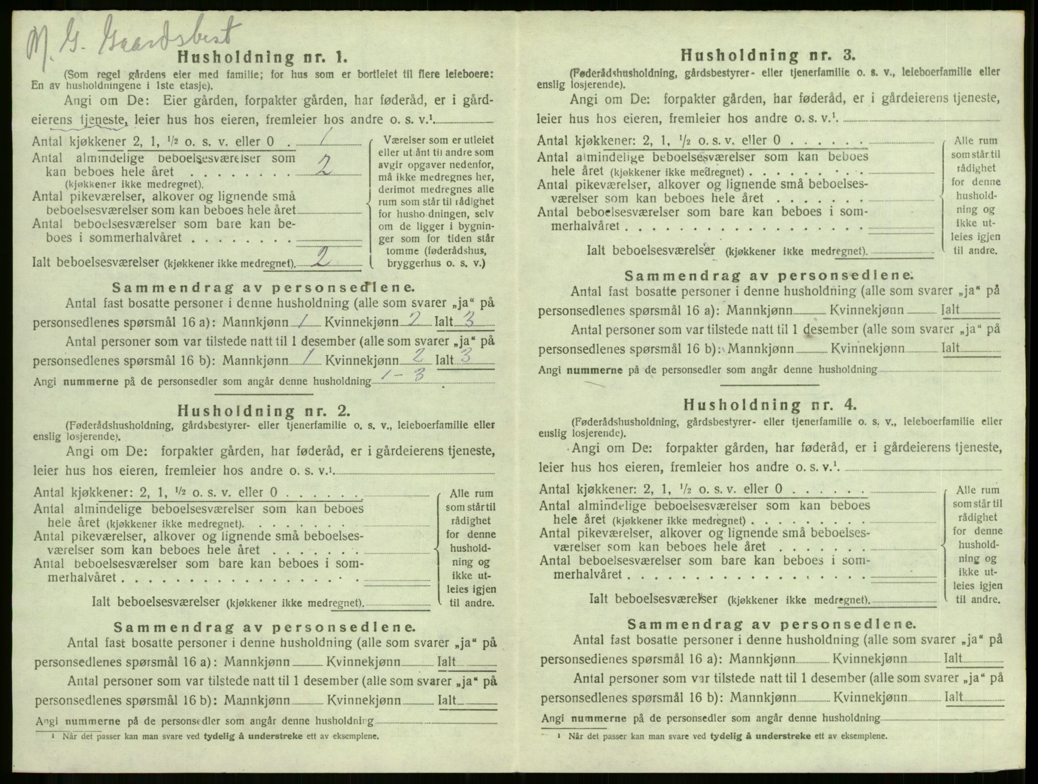 SAKO, 1920 census for Stokke, 1920, p. 469