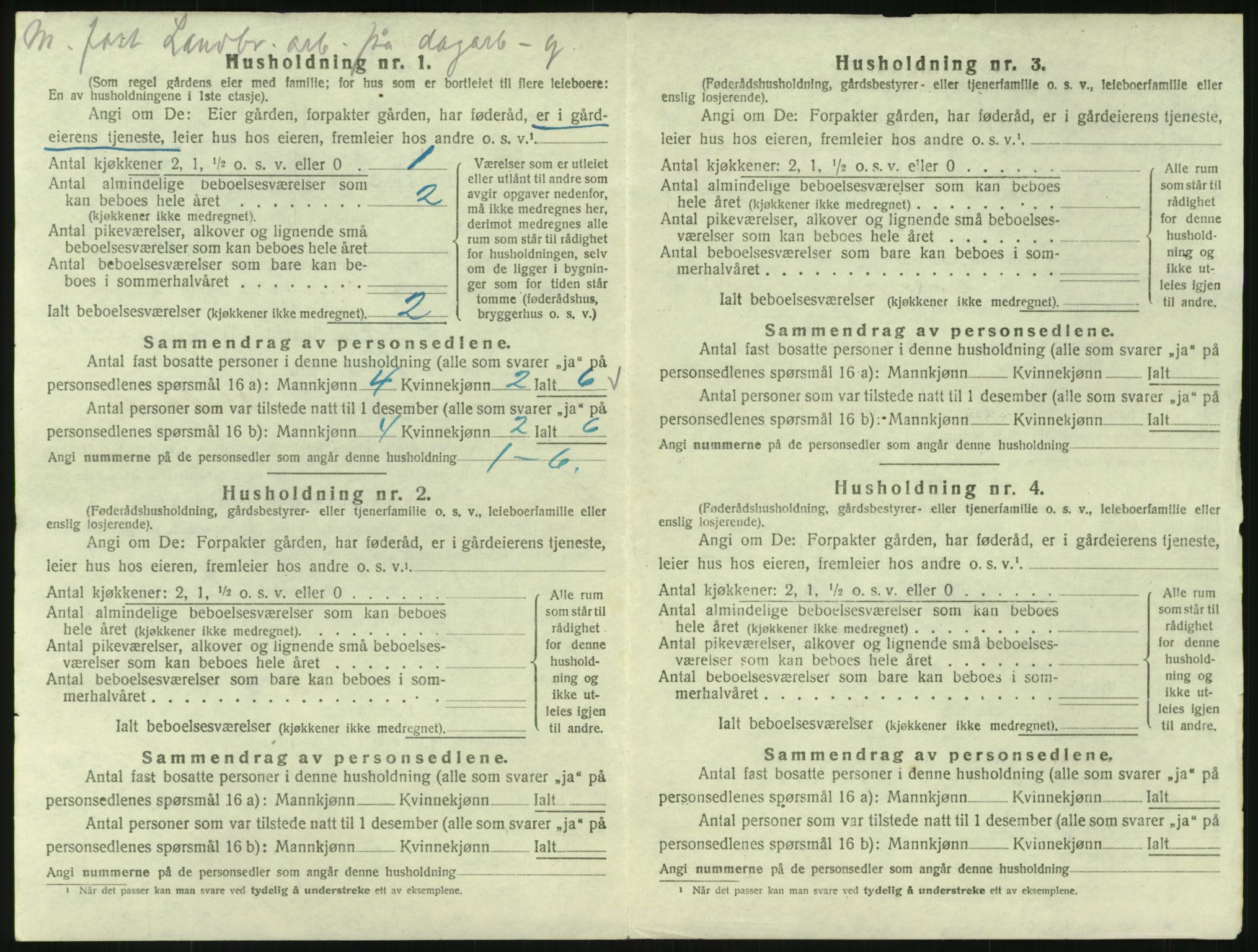 SAH, 1920 census for Vang (Hedmark), 1920, p. 2782