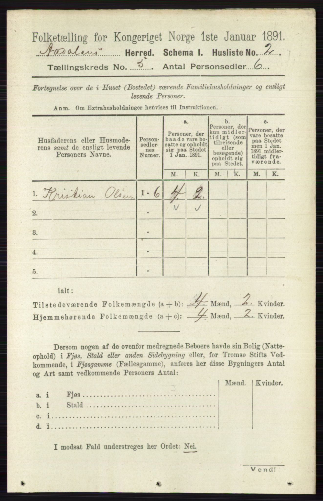 RA, 1891 census for 0614 Ådal, 1891, p. 1929