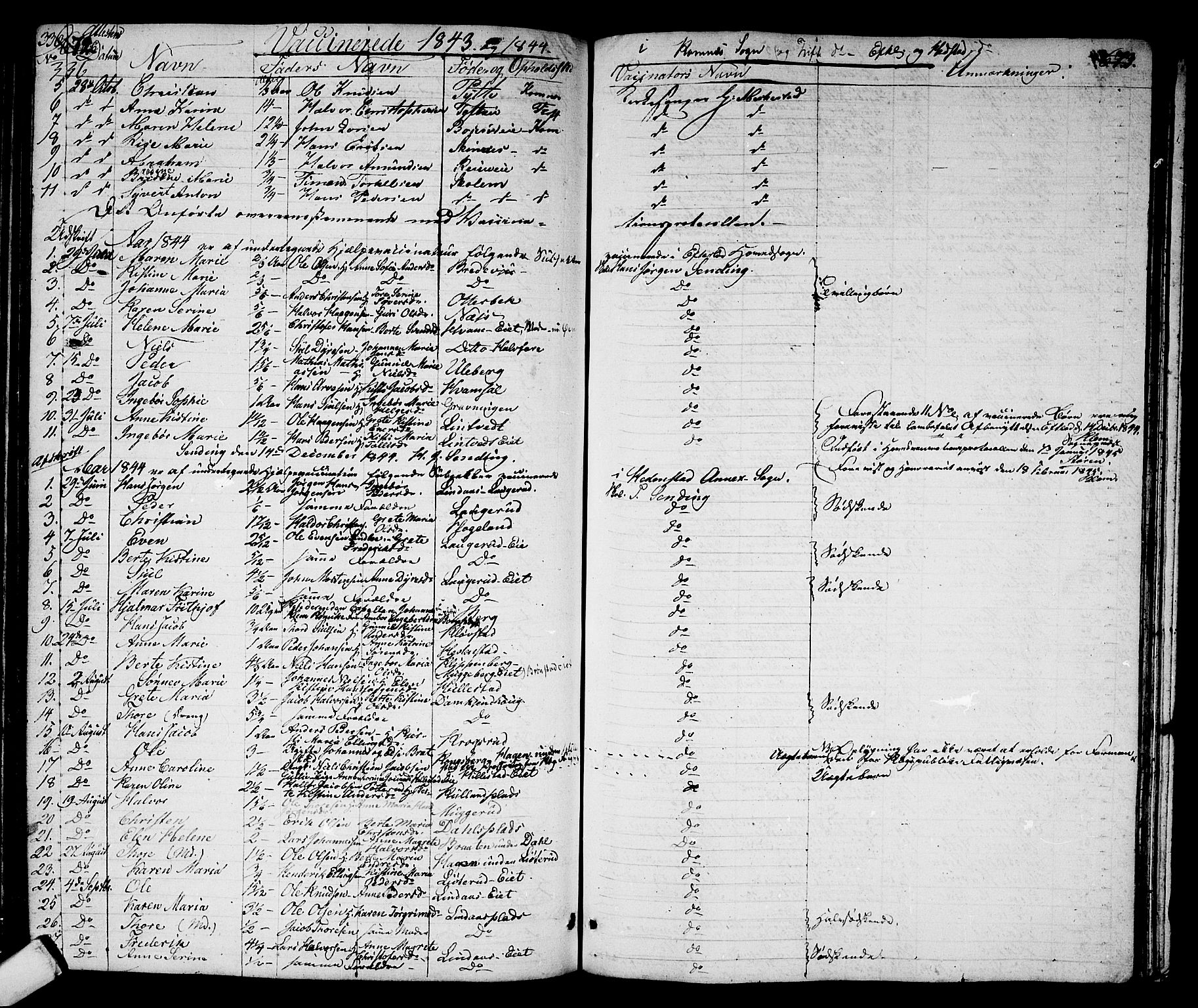 Sandsvær kirkebøker, AV/SAKO-A-244/G/Ga/L0004: Parish register (copy) no. I 4, 1840-1856, p. 336