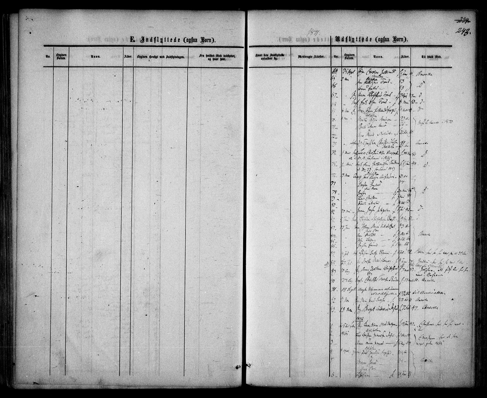 Nannestad prestekontor Kirkebøker, AV/SAO-A-10414a/F/Fa/L0012: Parish register (official) no. I 12, 1860-1872, p. 243