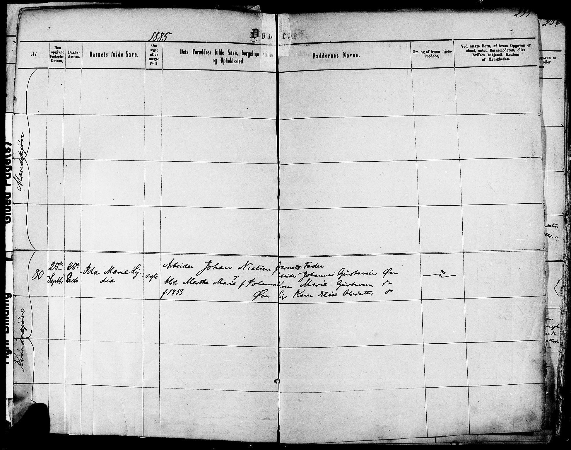 Kragerø kirkebøker, SAKO/A-278/F/Fa/L0011: Parish register (official) no. 11, 1875-1886, p. 235