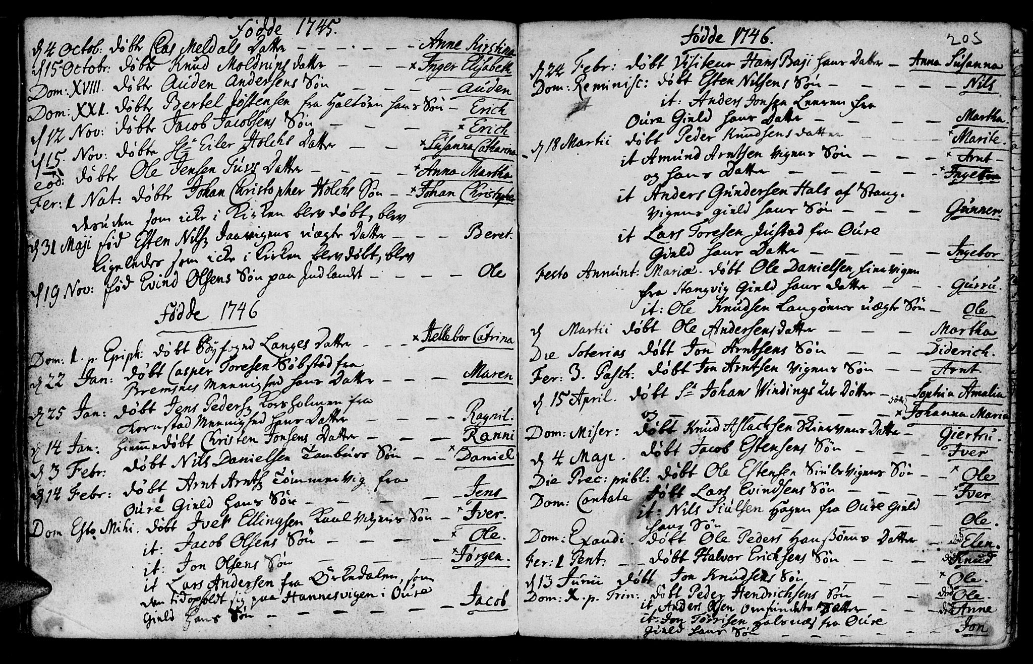 Ministerialprotokoller, klokkerbøker og fødselsregistre - Møre og Romsdal, AV/SAT-A-1454/572/L0839: Parish register (official) no. 572A02, 1739-1754, p. 202-203