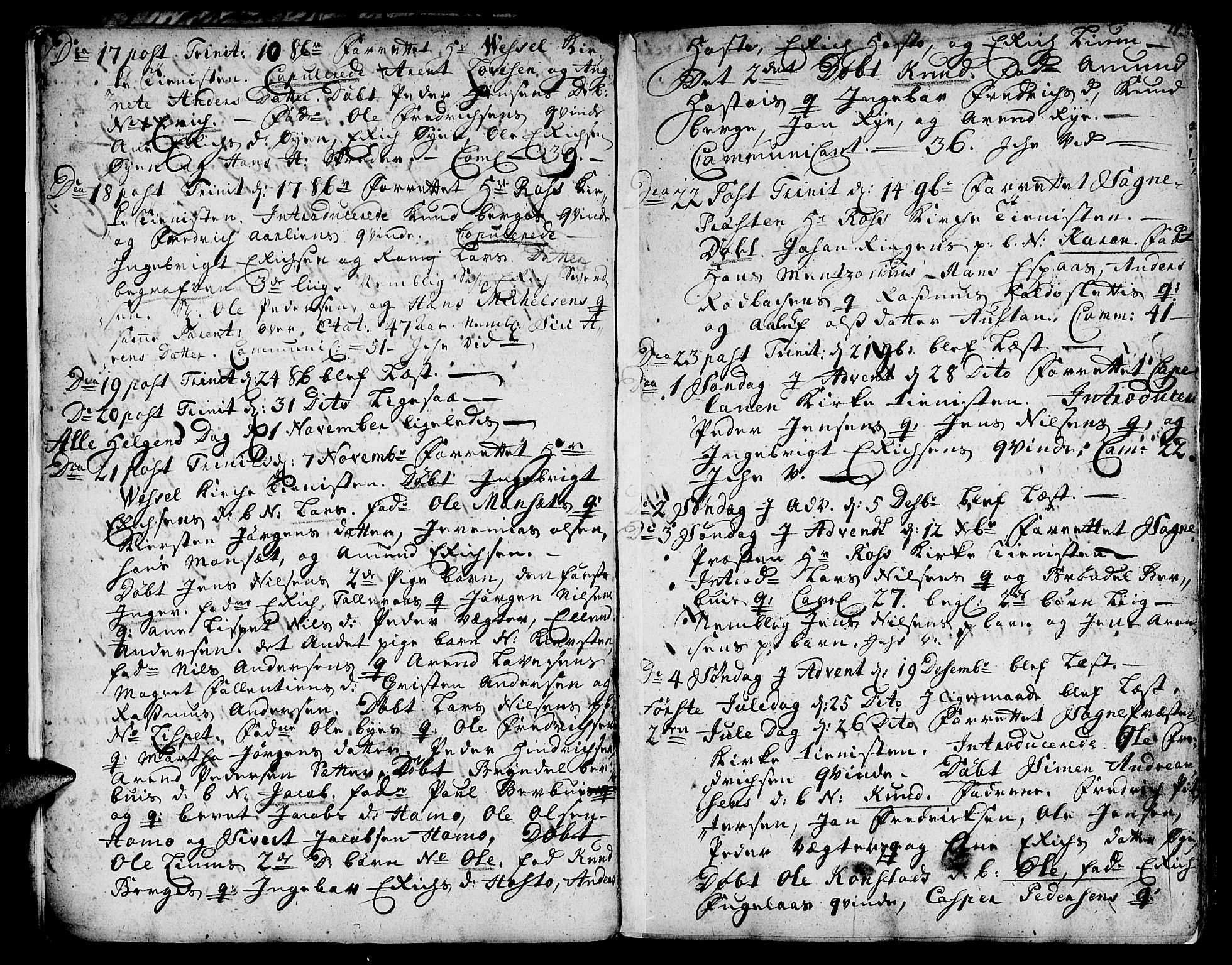 Ministerialprotokoller, klokkerbøker og fødselsregistre - Sør-Trøndelag, SAT/A-1456/671/L0840: Parish register (official) no. 671A02, 1756-1794, p. 10-11
