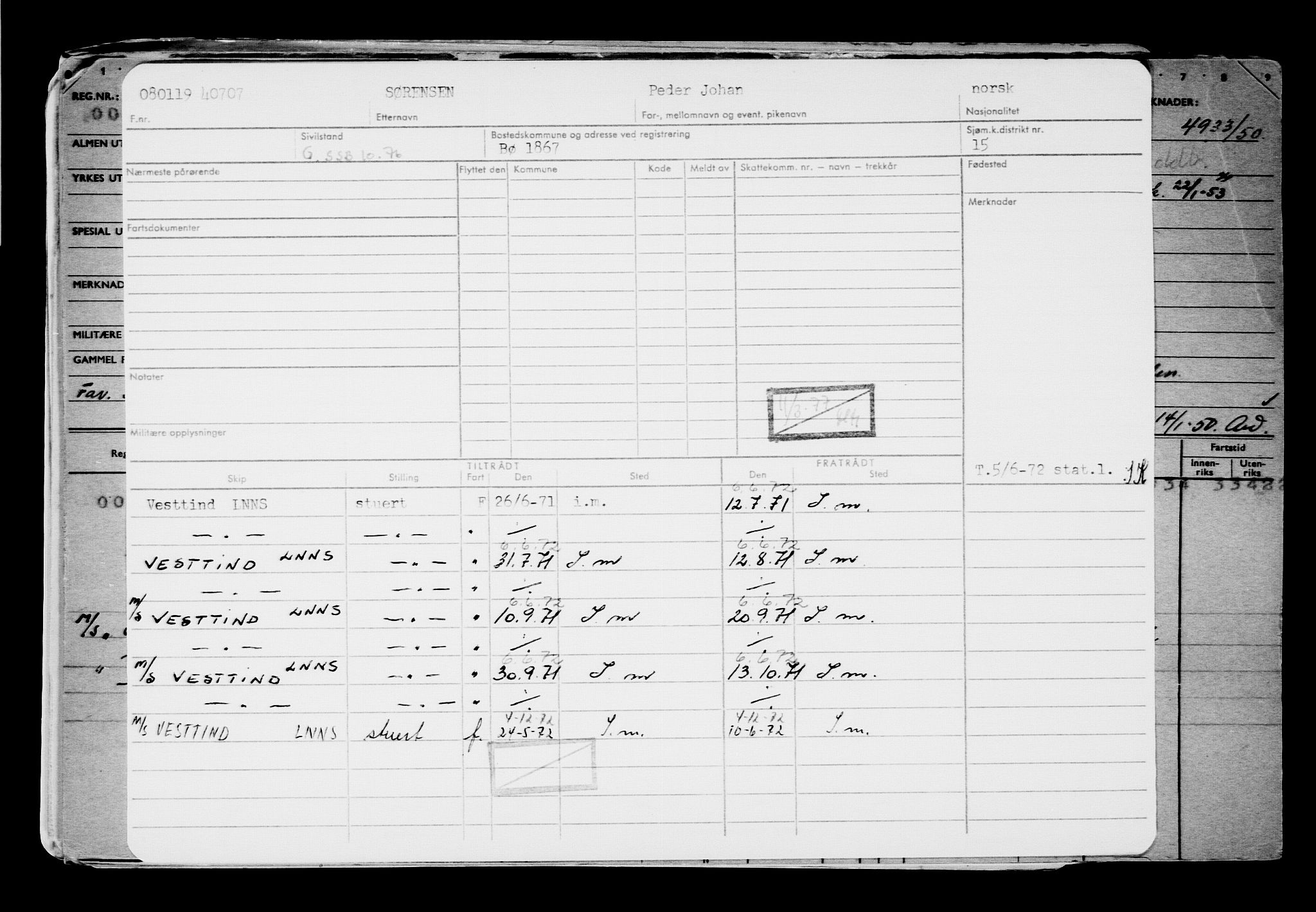 Direktoratet for sjømenn, AV/RA-S-3545/G/Gb/L0165: Hovedkort, 1918-1919, p. 410