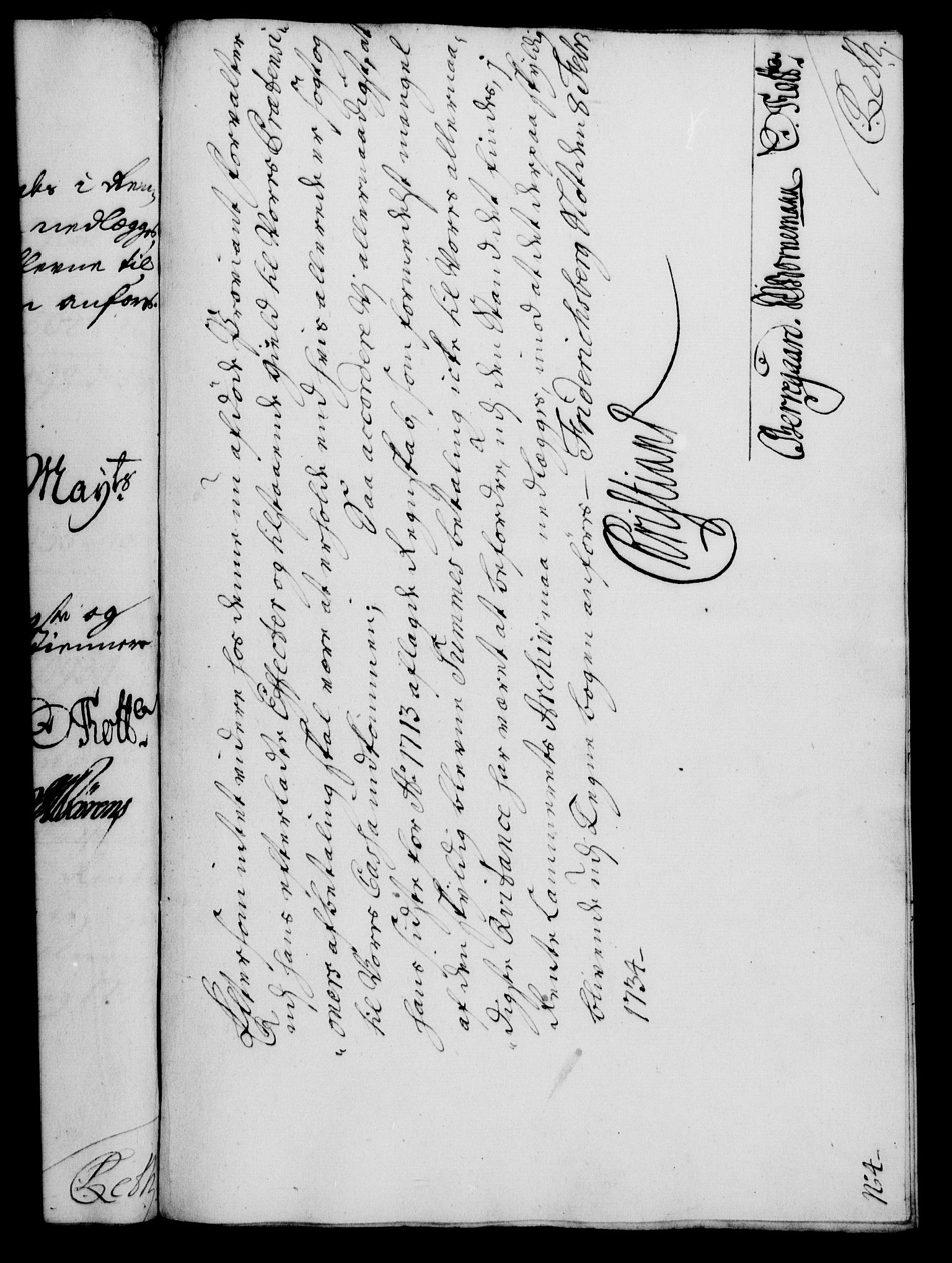 Rentekammeret, Kammerkanselliet, AV/RA-EA-3111/G/Gf/Gfa/L0017: Norsk relasjons- og resolusjonsprotokoll (merket RK 52.17), 1734, p. 59