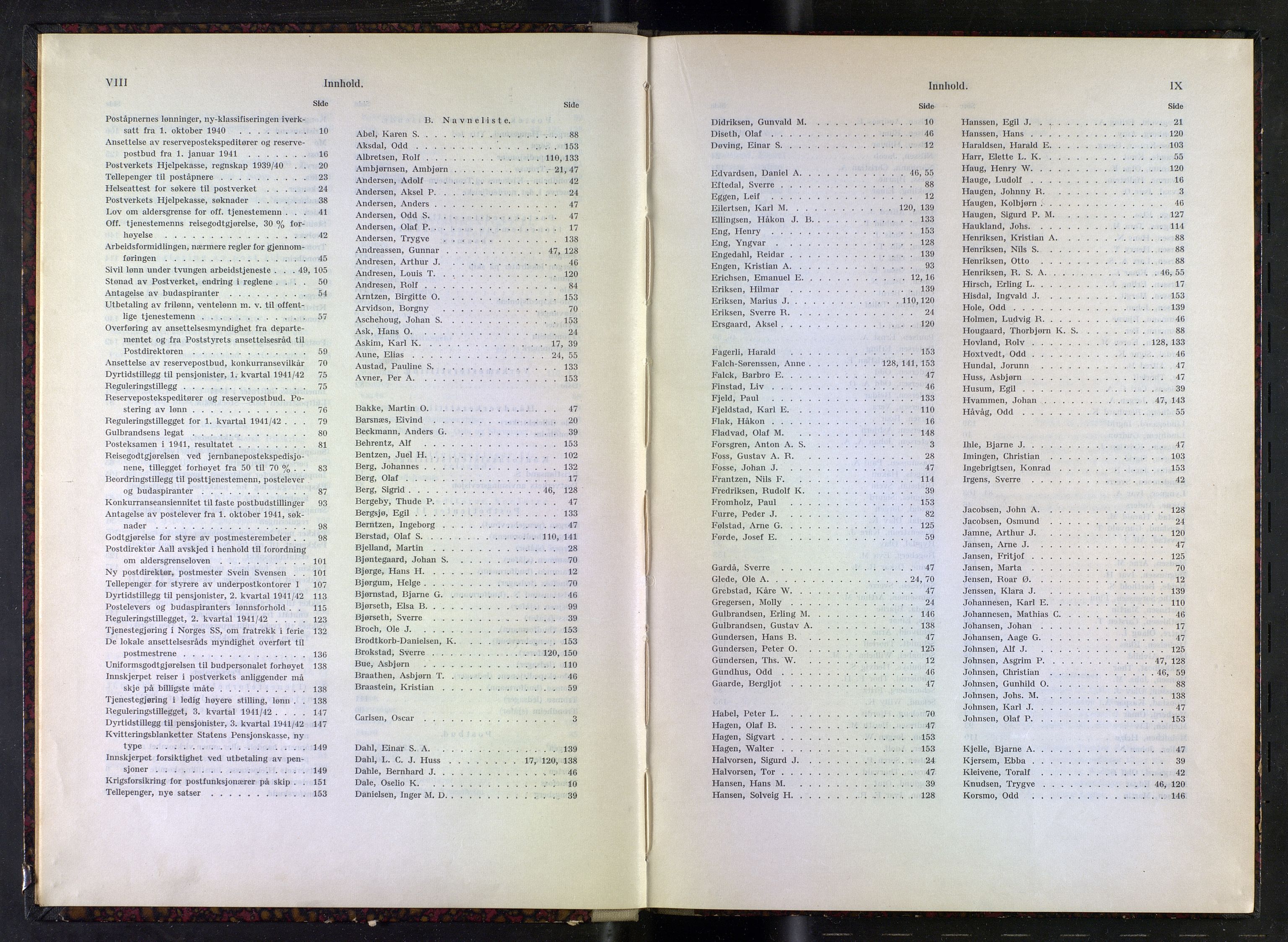 Norges Postmuseums bibliotek, NOPO/-/-/-: Sirkulærer fra Poststyret, 1941