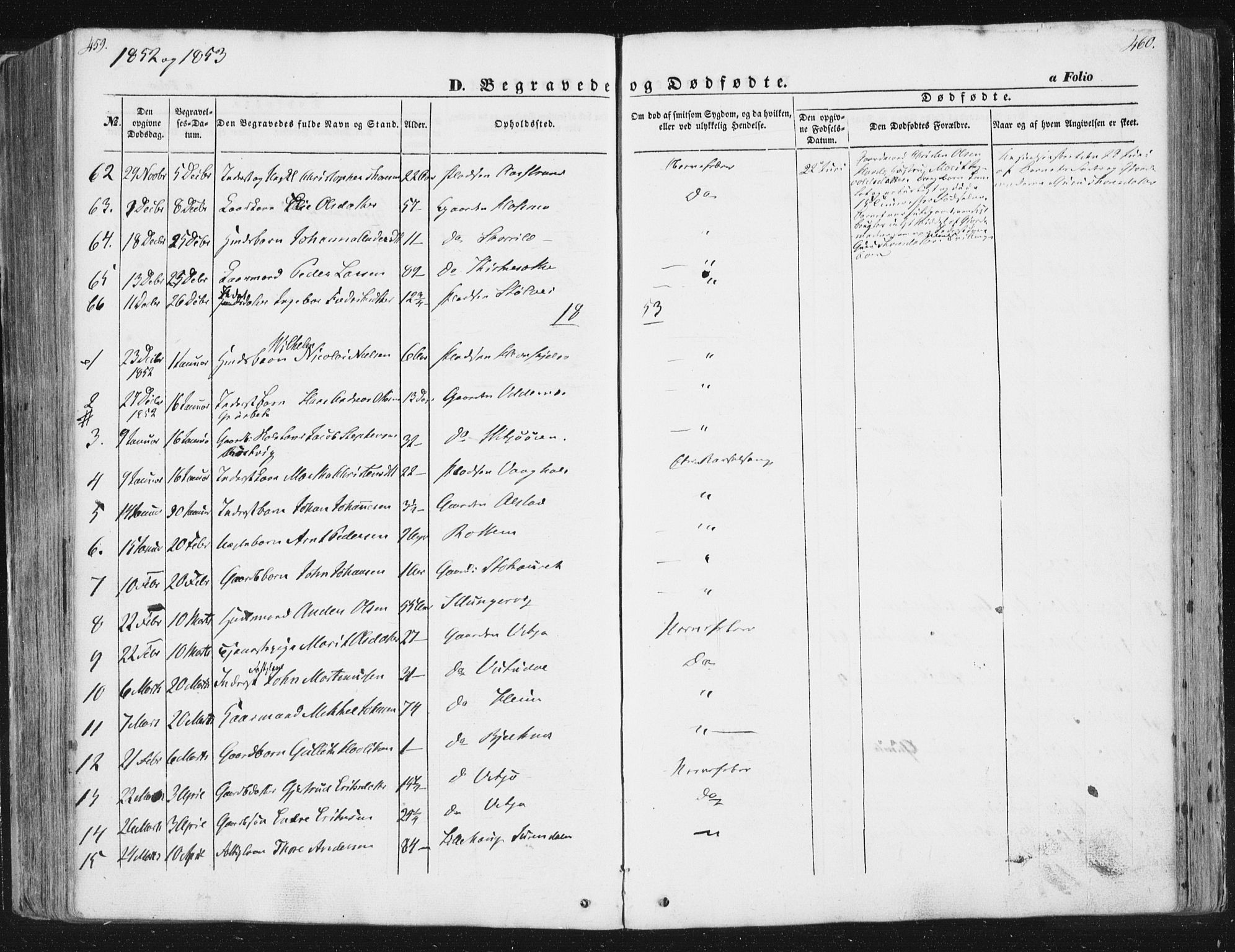 Ministerialprotokoller, klokkerbøker og fødselsregistre - Sør-Trøndelag, SAT/A-1456/630/L0494: Parish register (official) no. 630A07, 1852-1868, p. 459-460