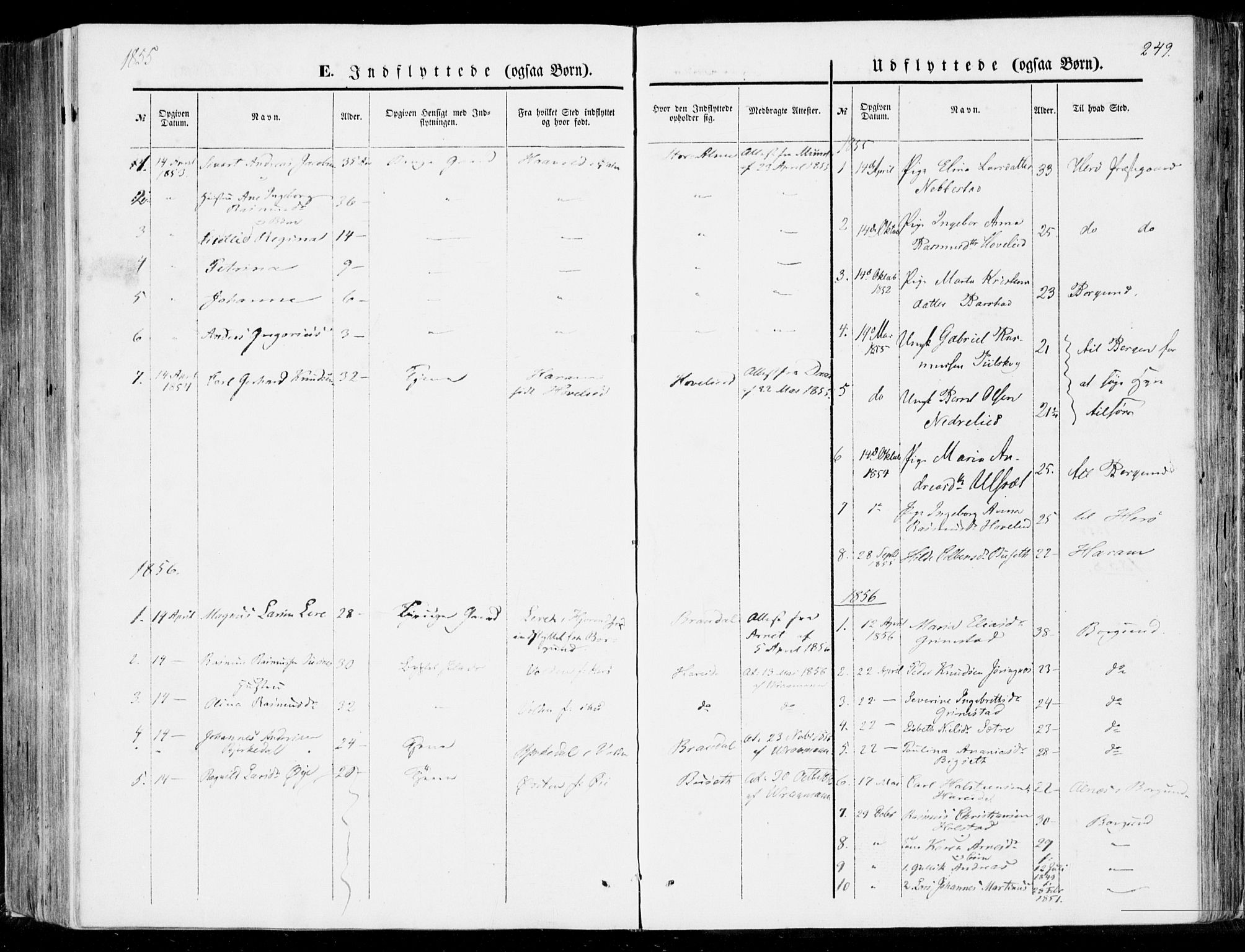 Ministerialprotokoller, klokkerbøker og fødselsregistre - Møre og Romsdal, SAT/A-1454/510/L0121: Parish register (official) no. 510A01, 1848-1877, p. 249