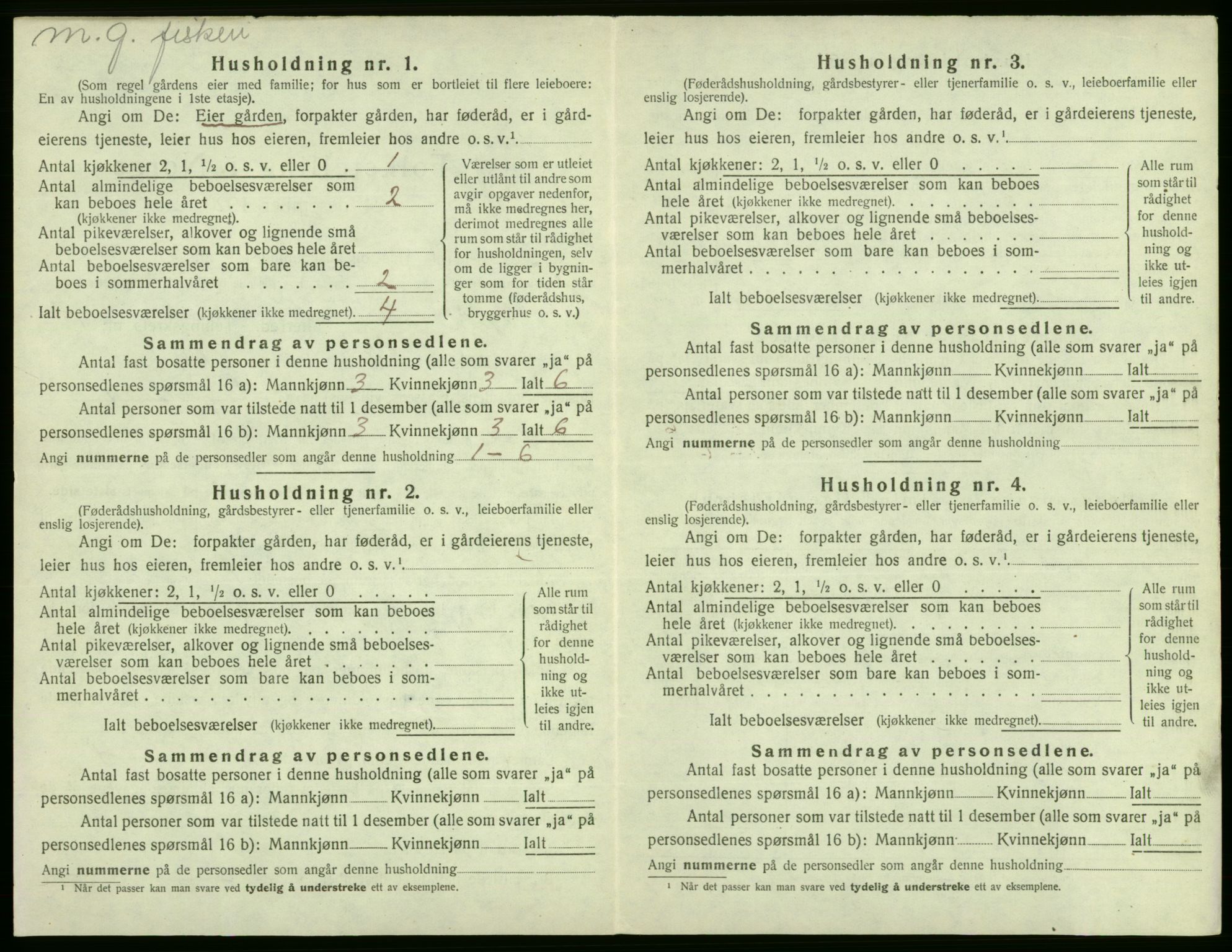 SAB, 1920 census for Fjell, 1920, p. 512