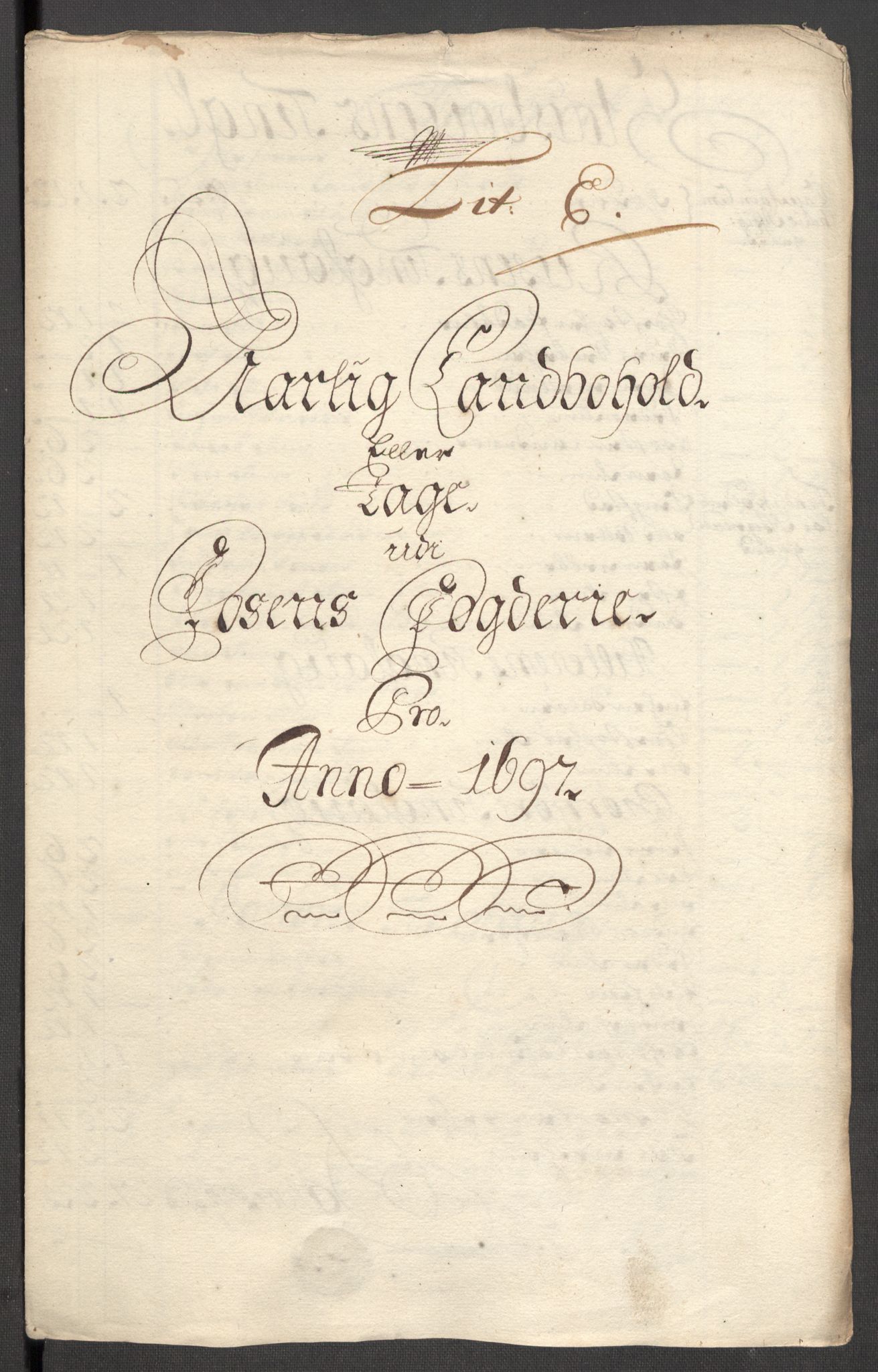 Rentekammeret inntil 1814, Reviderte regnskaper, Fogderegnskap, RA/EA-4092/R57/L3852: Fogderegnskap Fosen, 1697, p. 43