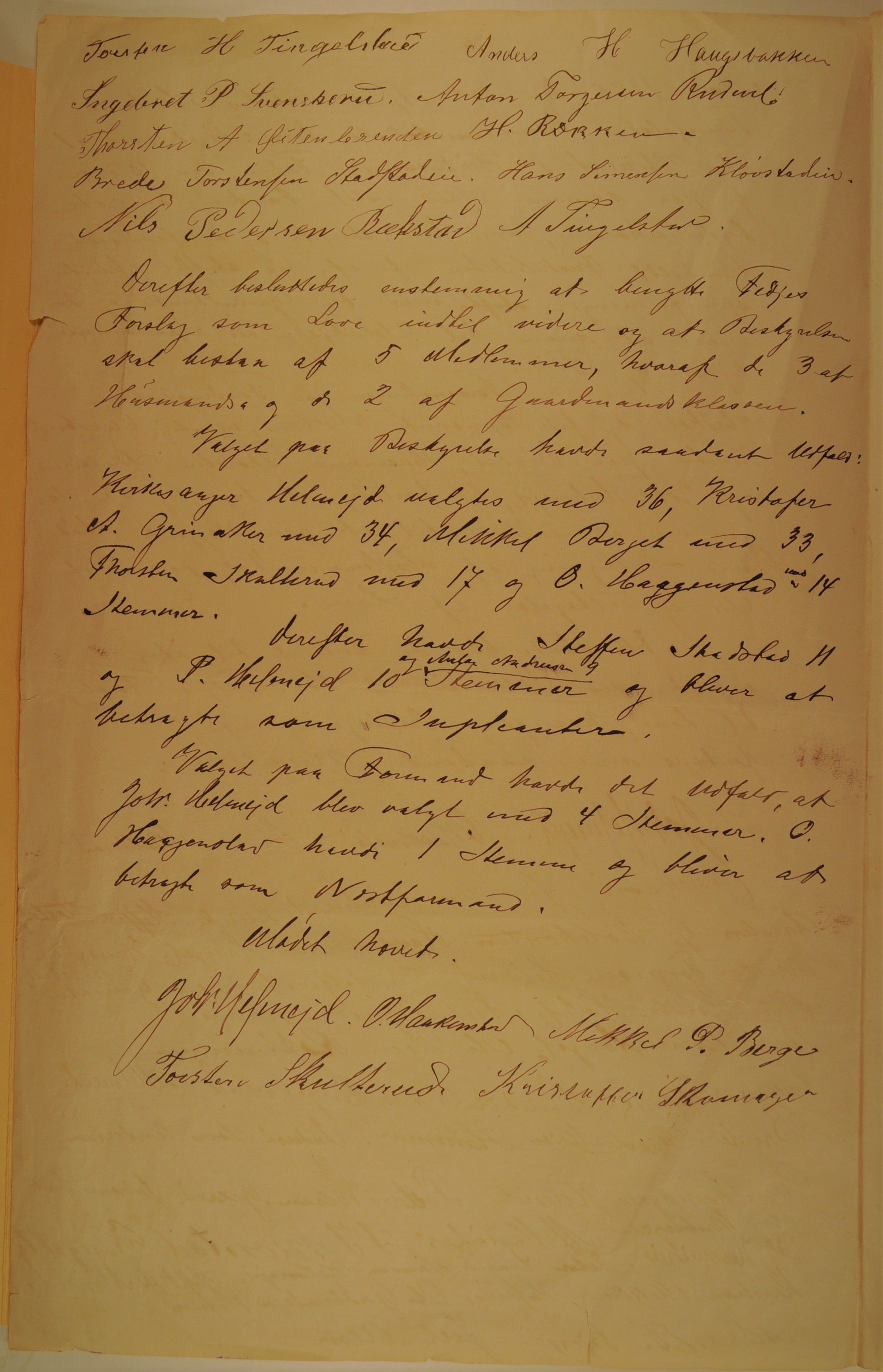 , Founding document 1885, 1885