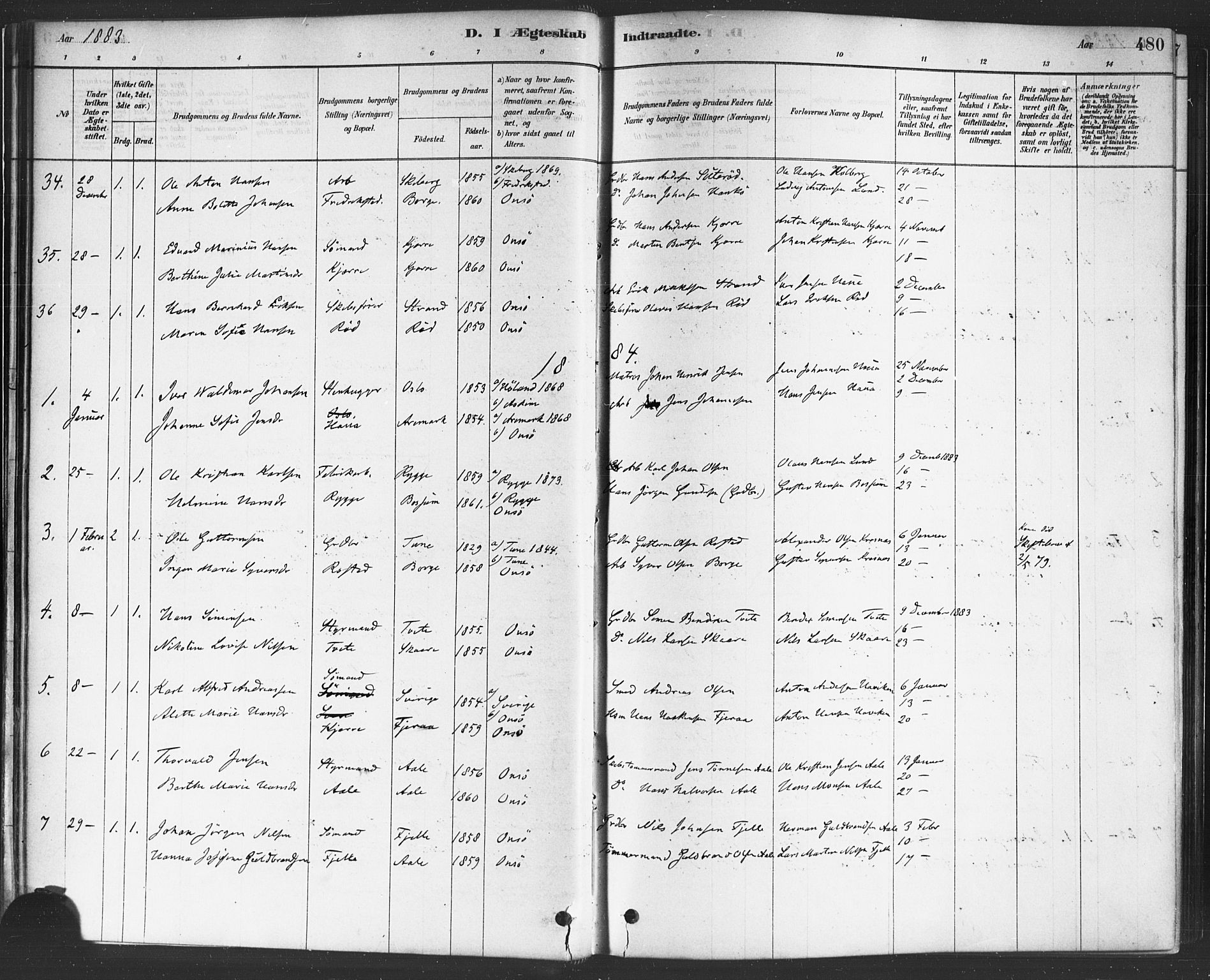 Onsøy prestekontor Kirkebøker, SAO/A-10914/F/Fa/L0006: Parish register (official) no. I 6, 1878-1898, p. 480