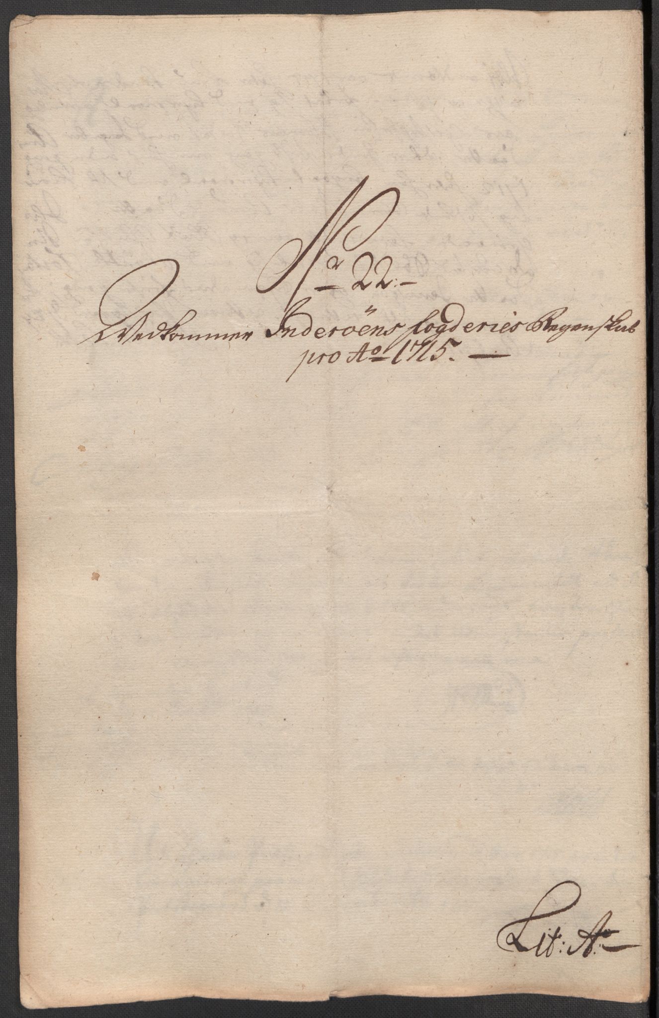 Rentekammeret inntil 1814, Reviderte regnskaper, Fogderegnskap, AV/RA-EA-4092/R63/L4323: Fogderegnskap Inderøy, 1715, p. 270