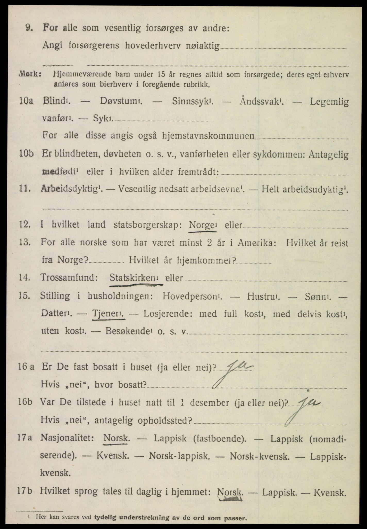 SAT, 1920 census for Verran, 1920, p. 2463